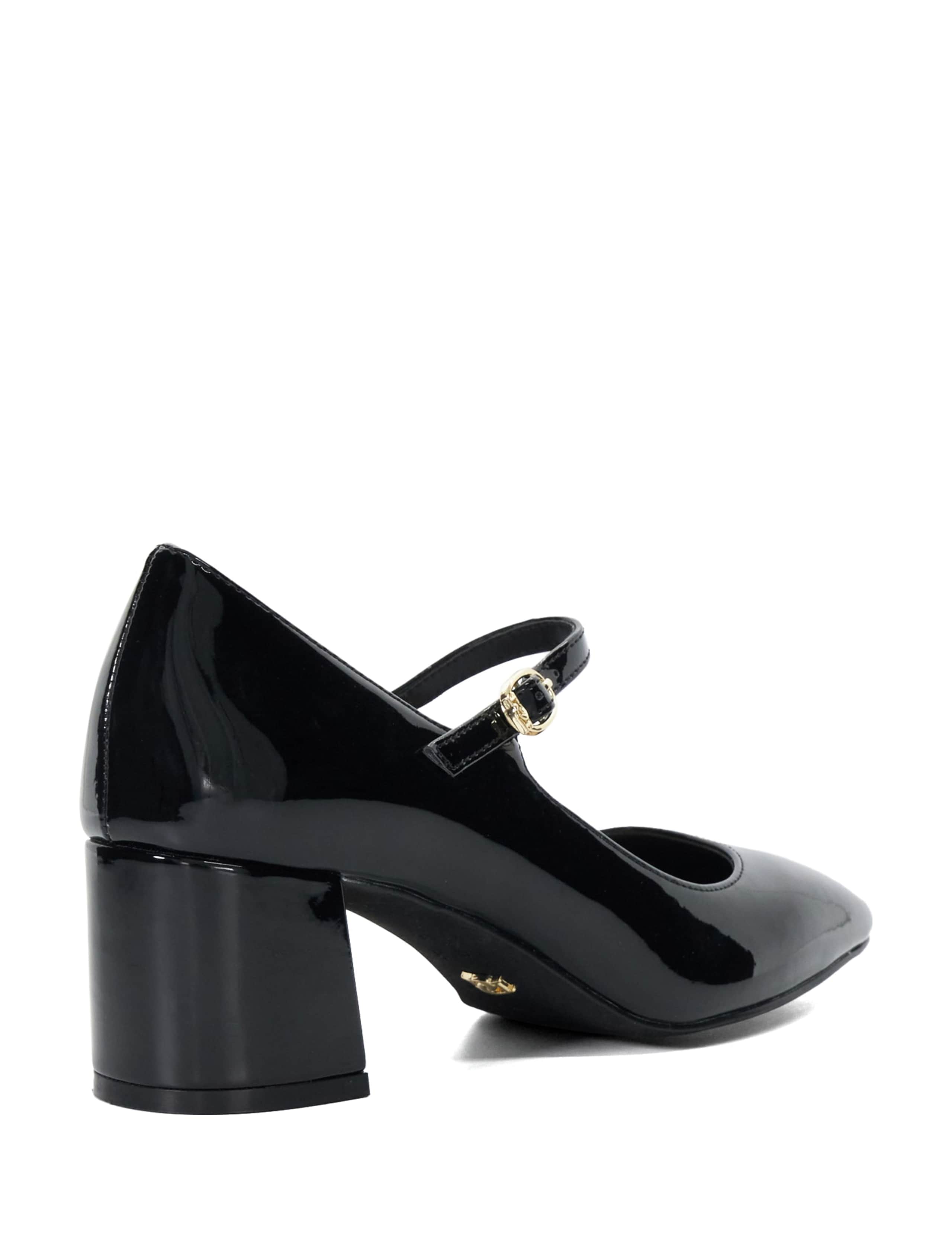 Patent Block Heel Court Shoes 3 of 5