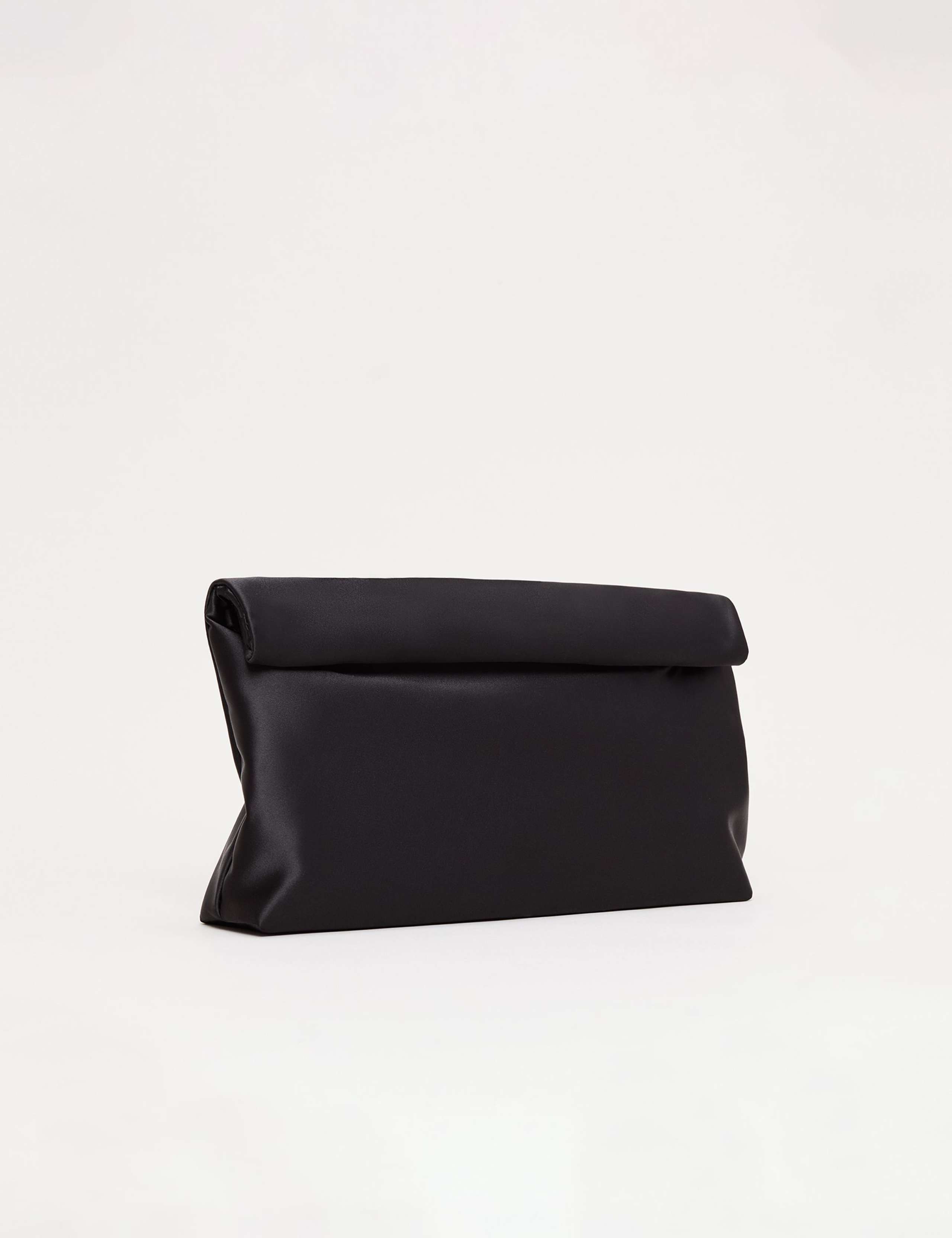 Satin Rollover Clutch Bag 1 of 7