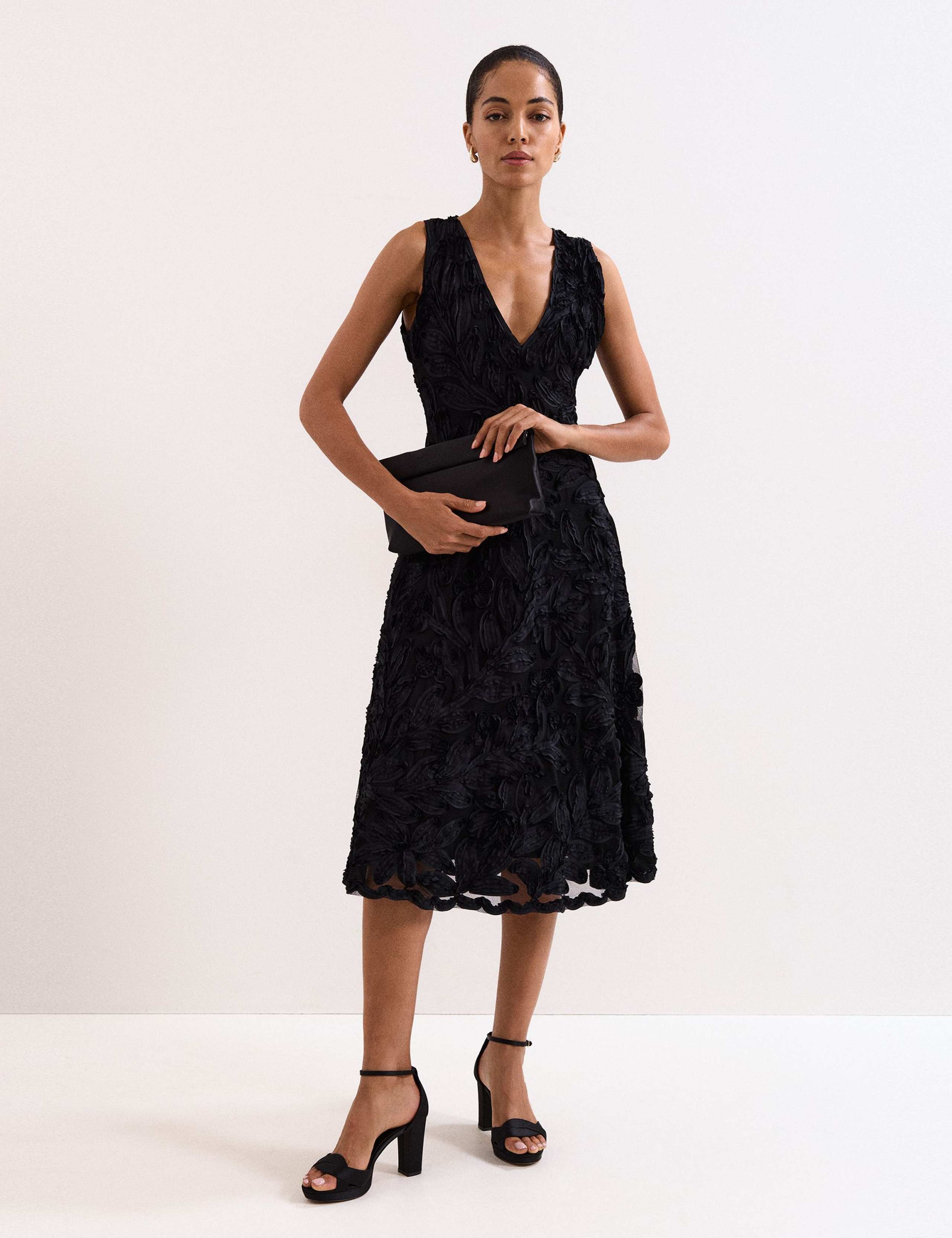 Satin Rollover Clutch Bag 5 of 7