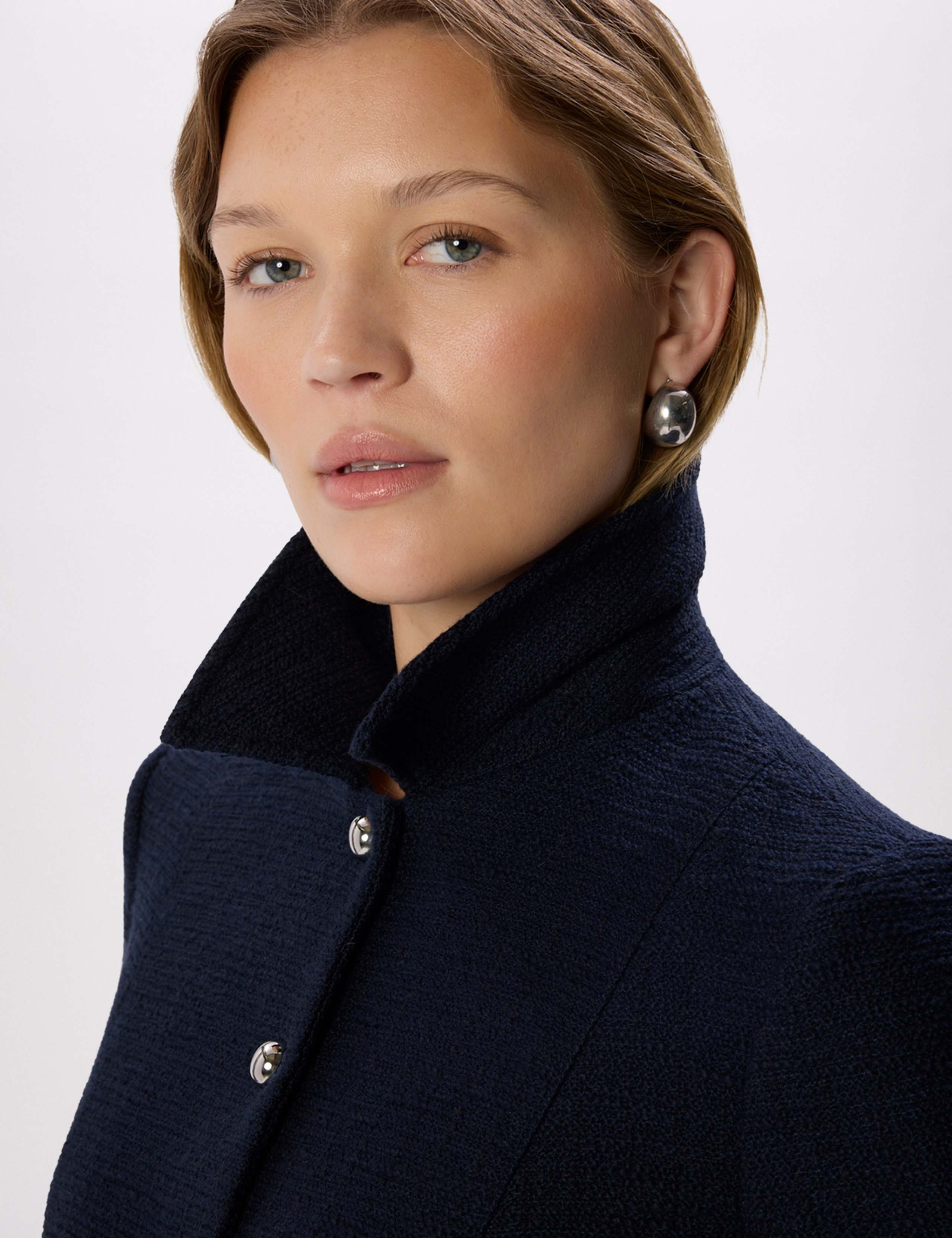 Cotton Blend Bouclé Cropped Jacket 4 of 7