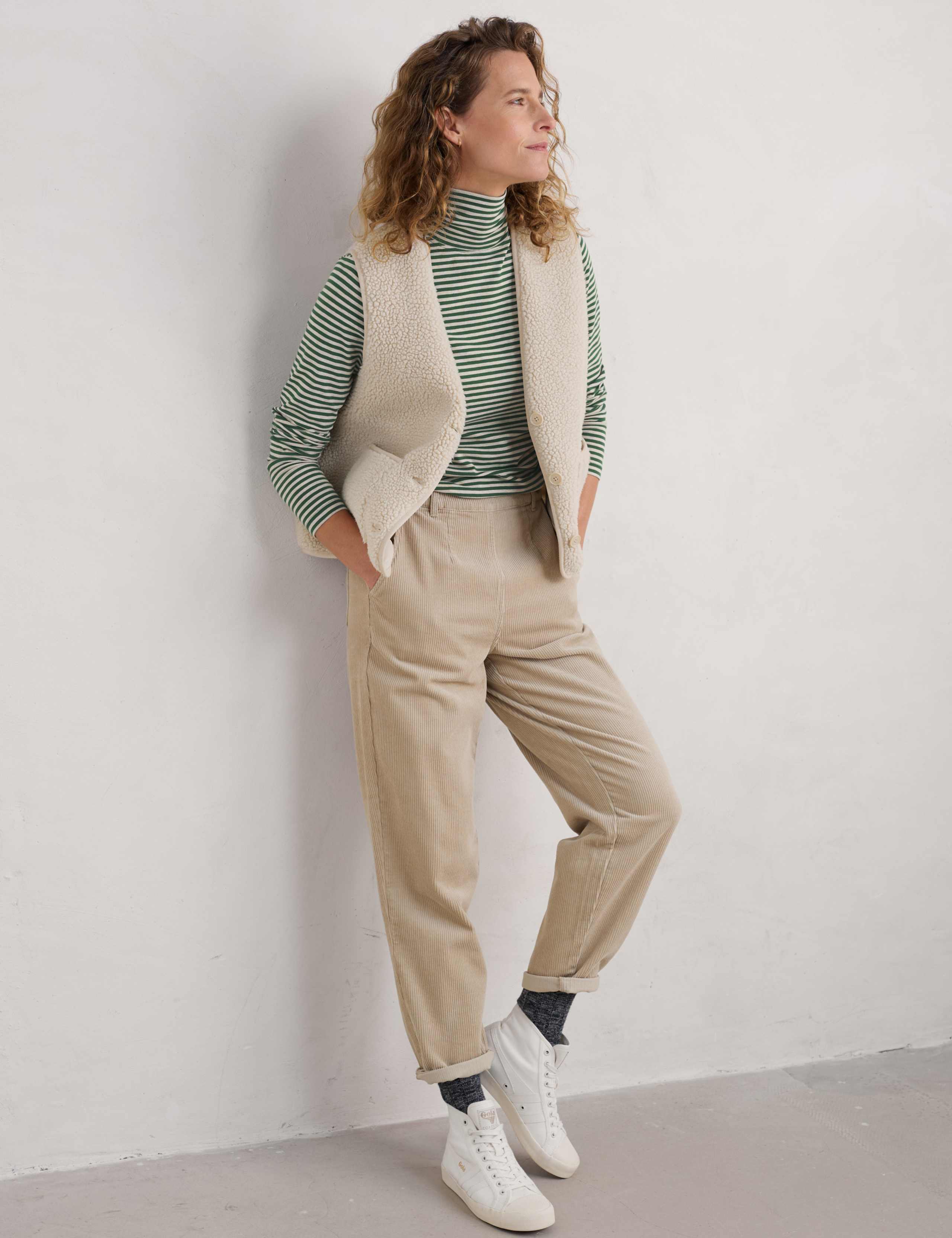 Cotton Rich Striped Roll Neck Top 3 of 4