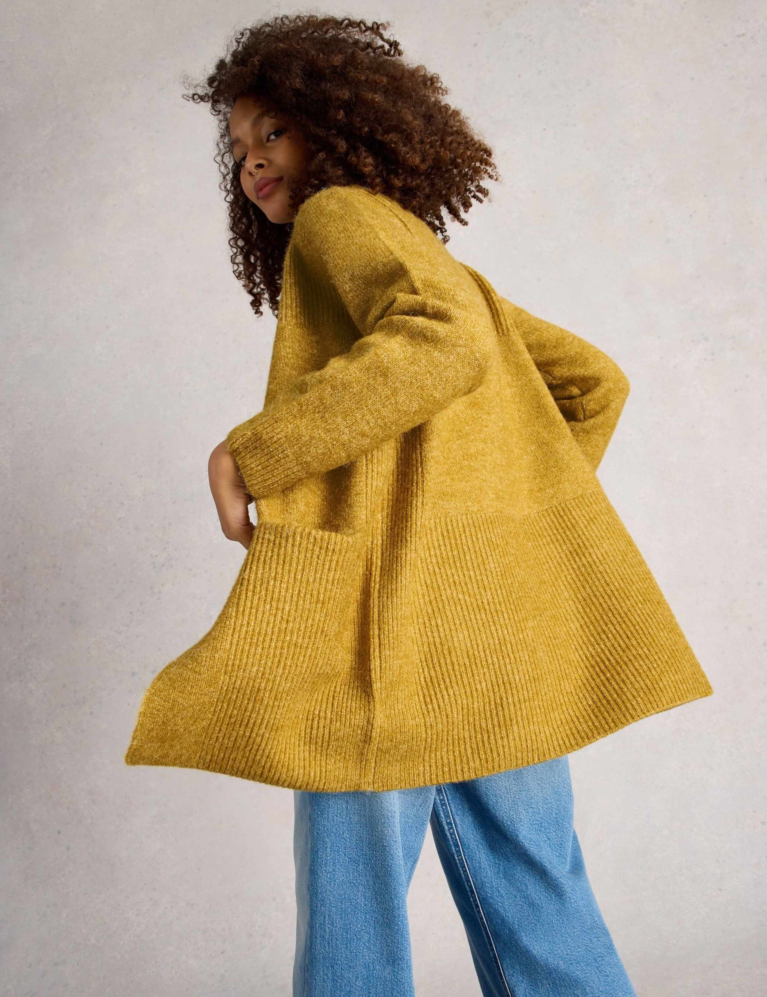 Rib Detail Edge to Edge Longline Cardigan 4 of 6