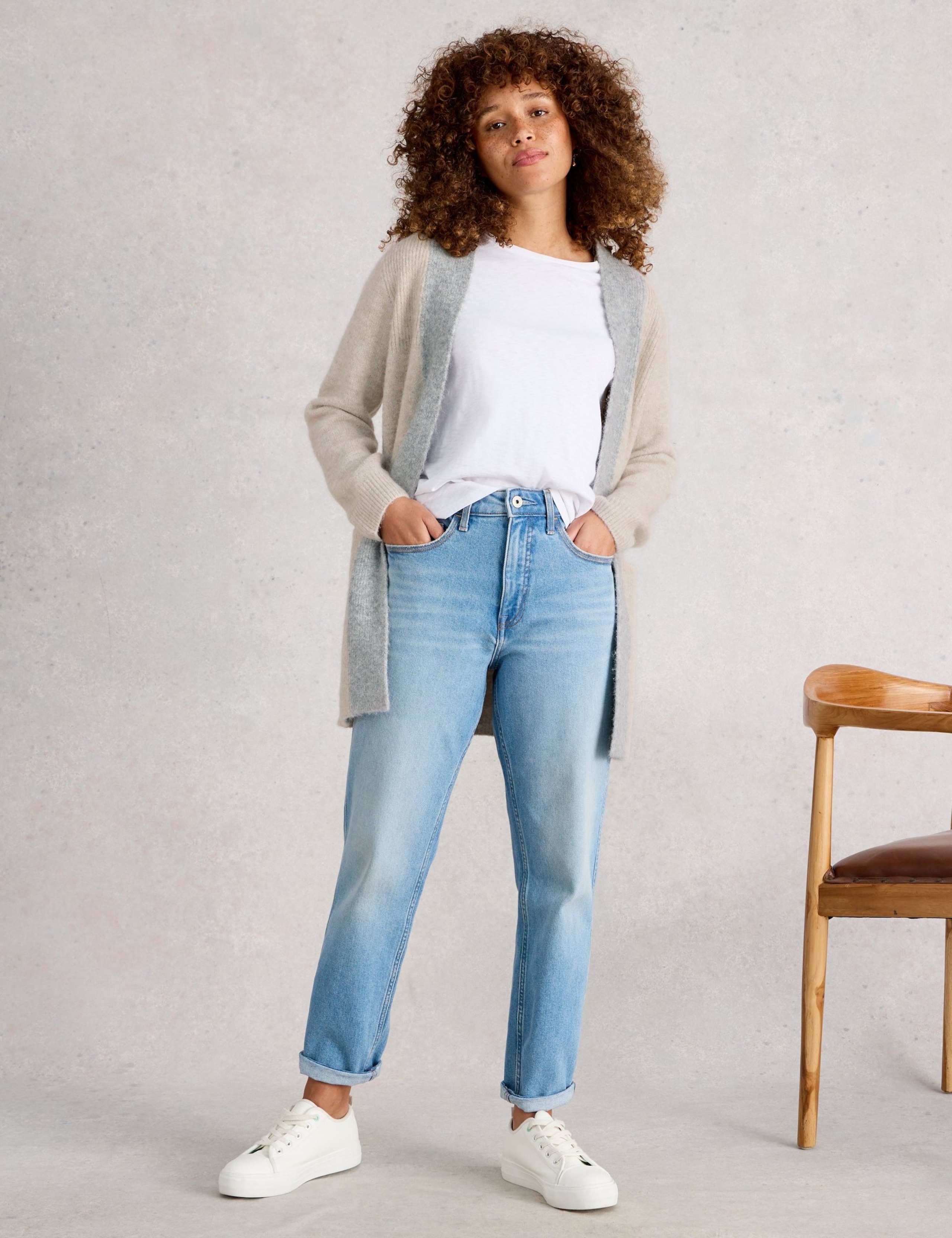 Rib Detail Edge to Edge Longline Cardigan 1 of 6