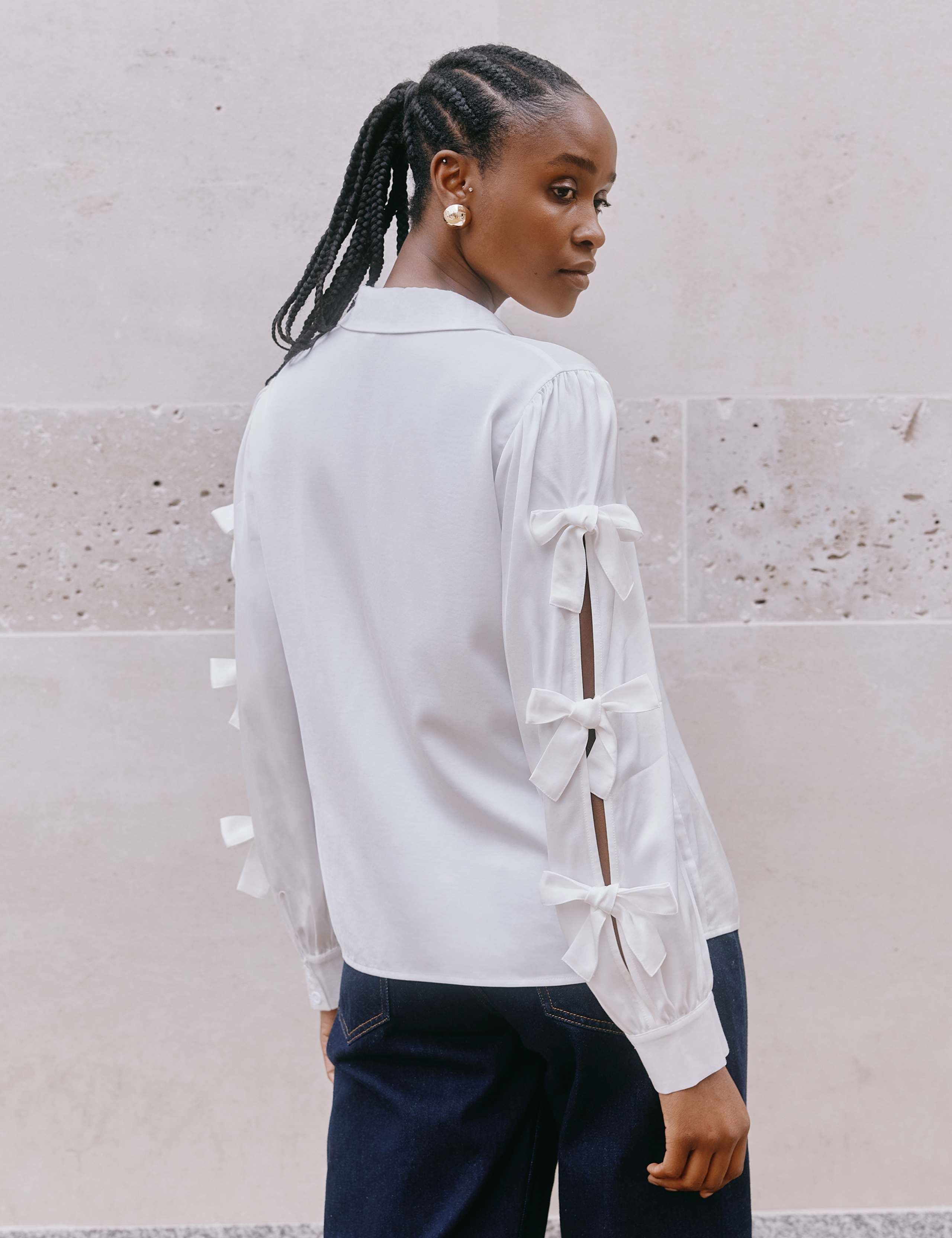 Collared Bow Detail Blouse 3 of 4