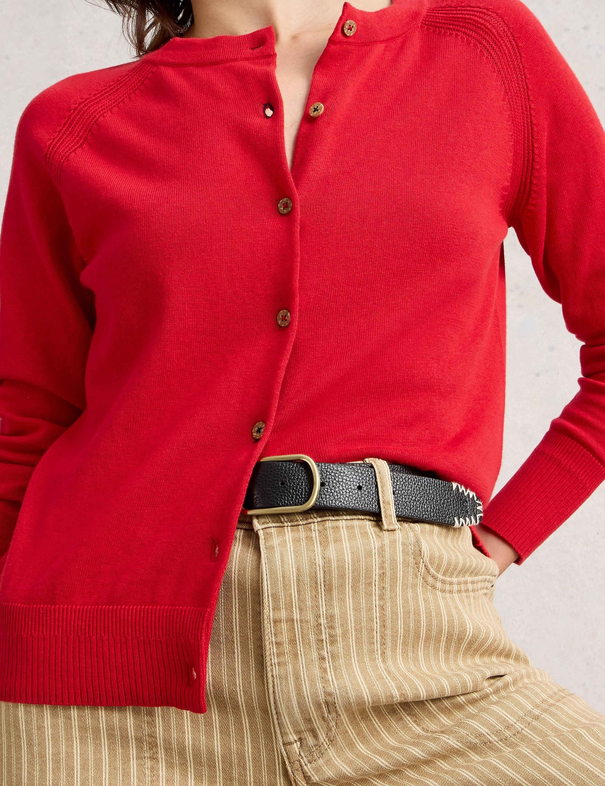 Cotton Round Neck Cardigan 3 of 6