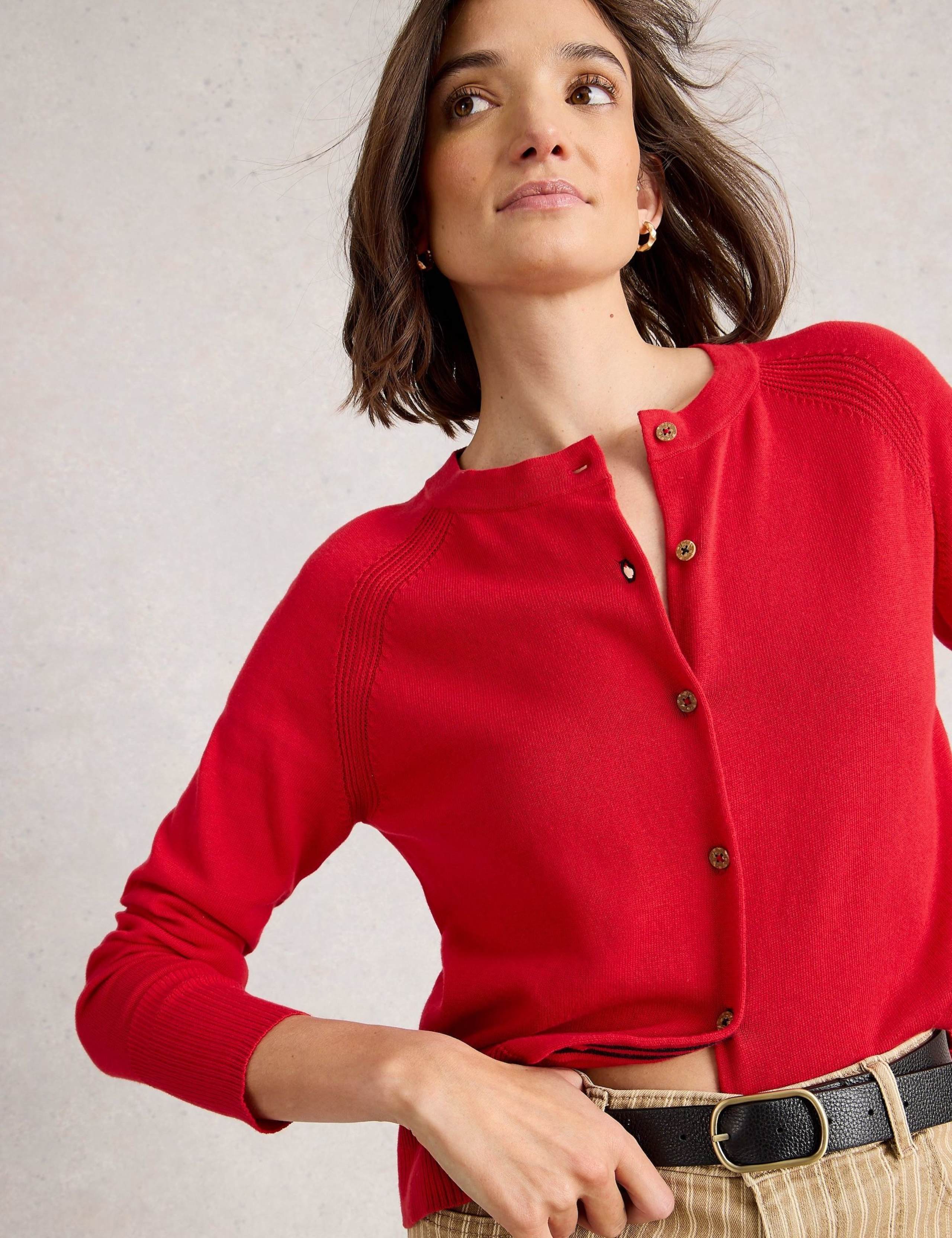 Cotton Round Neck Cardigan 6 of 6