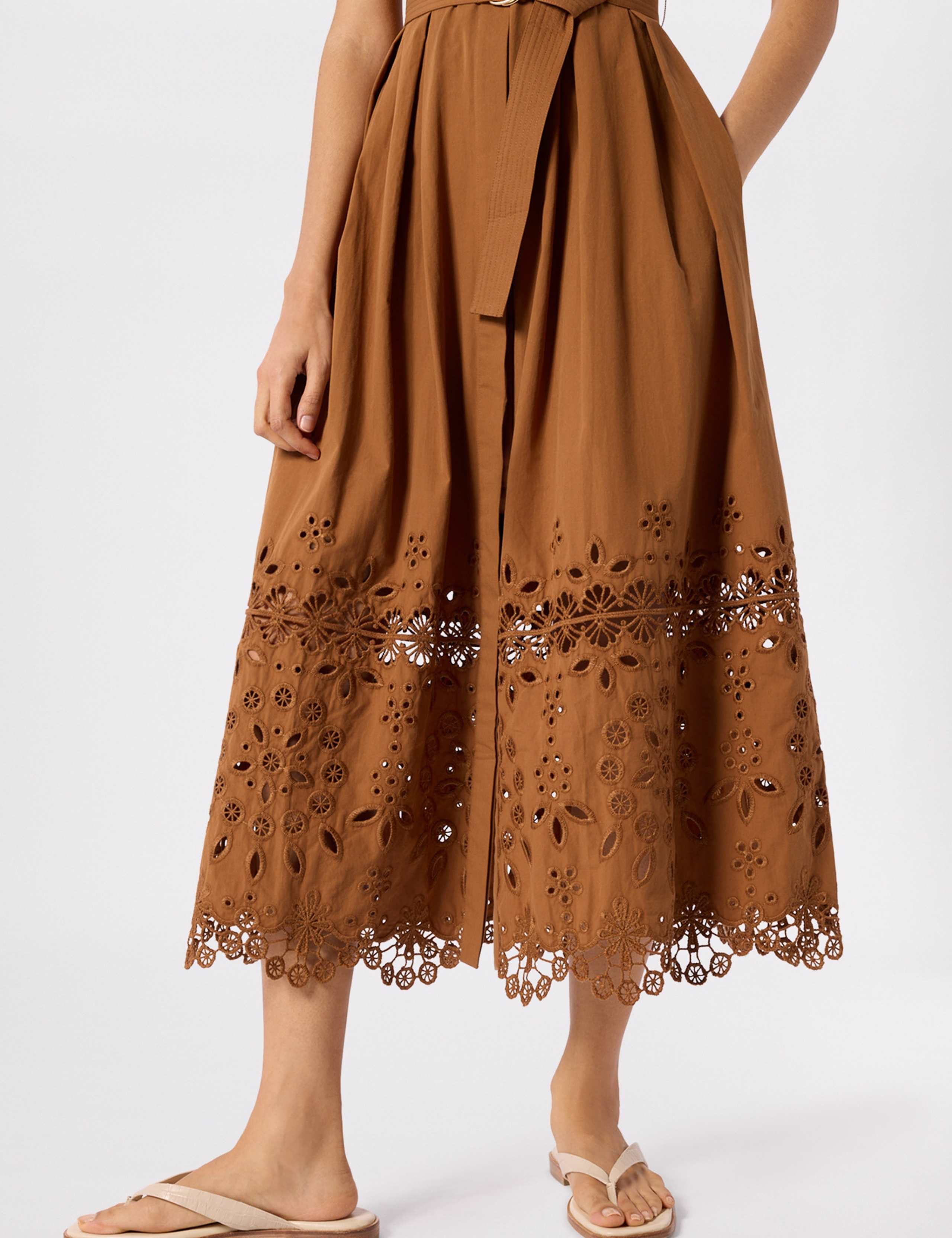 Cotton Broderie Shirt Dress 5 of 6