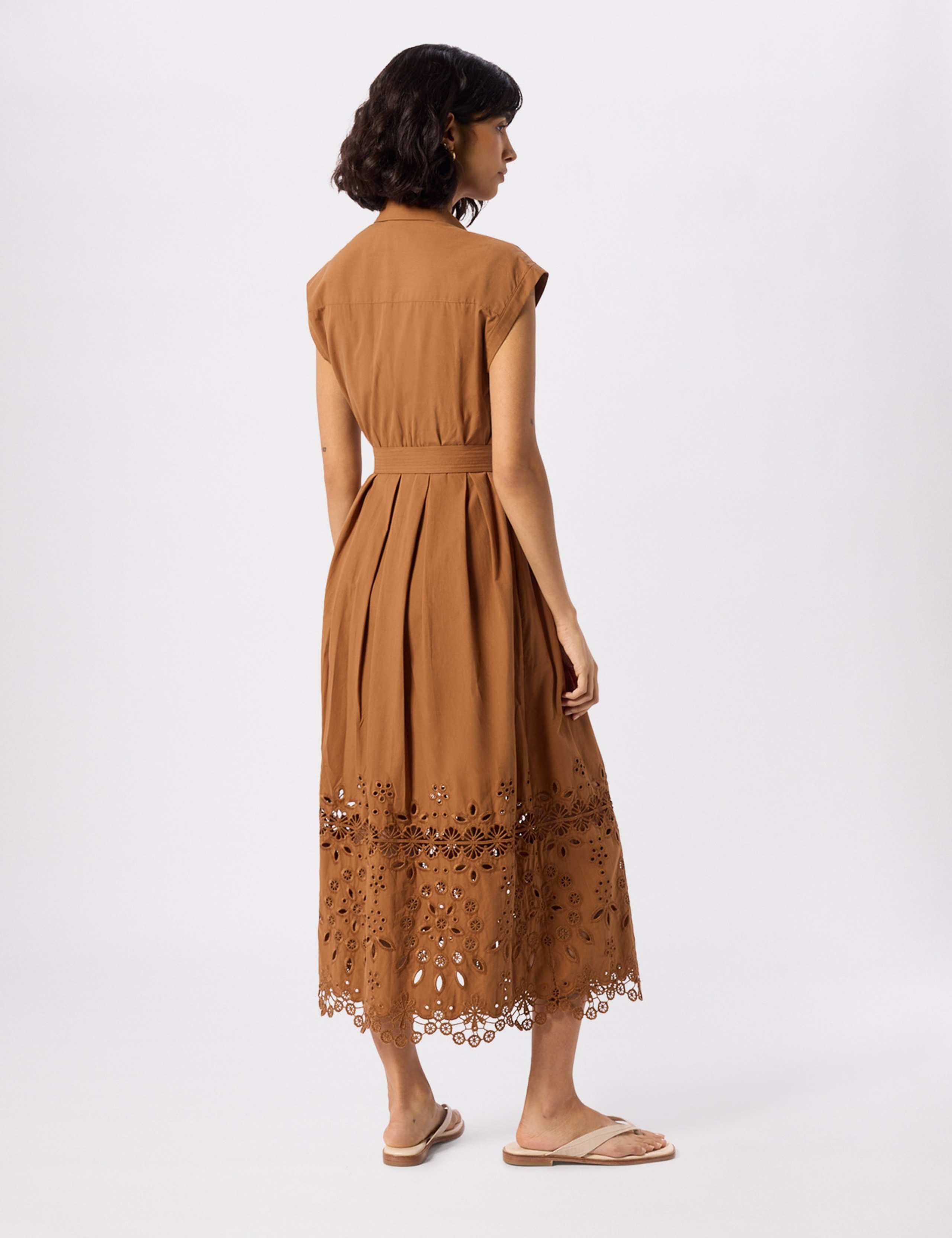 Cotton Broderie Shirt Dress 6 of 6