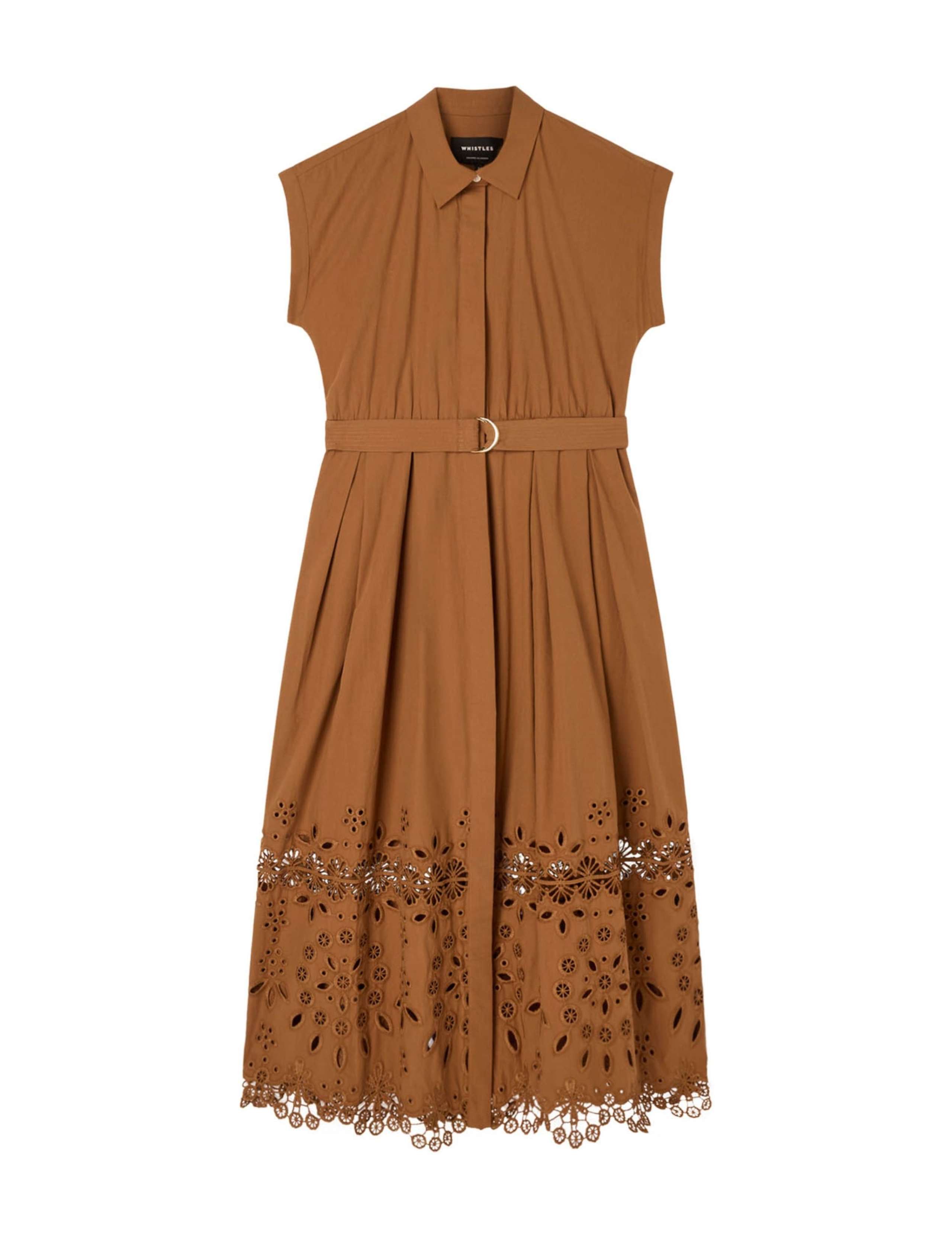 Cotton Broderie Shirt Dress 2 of 6