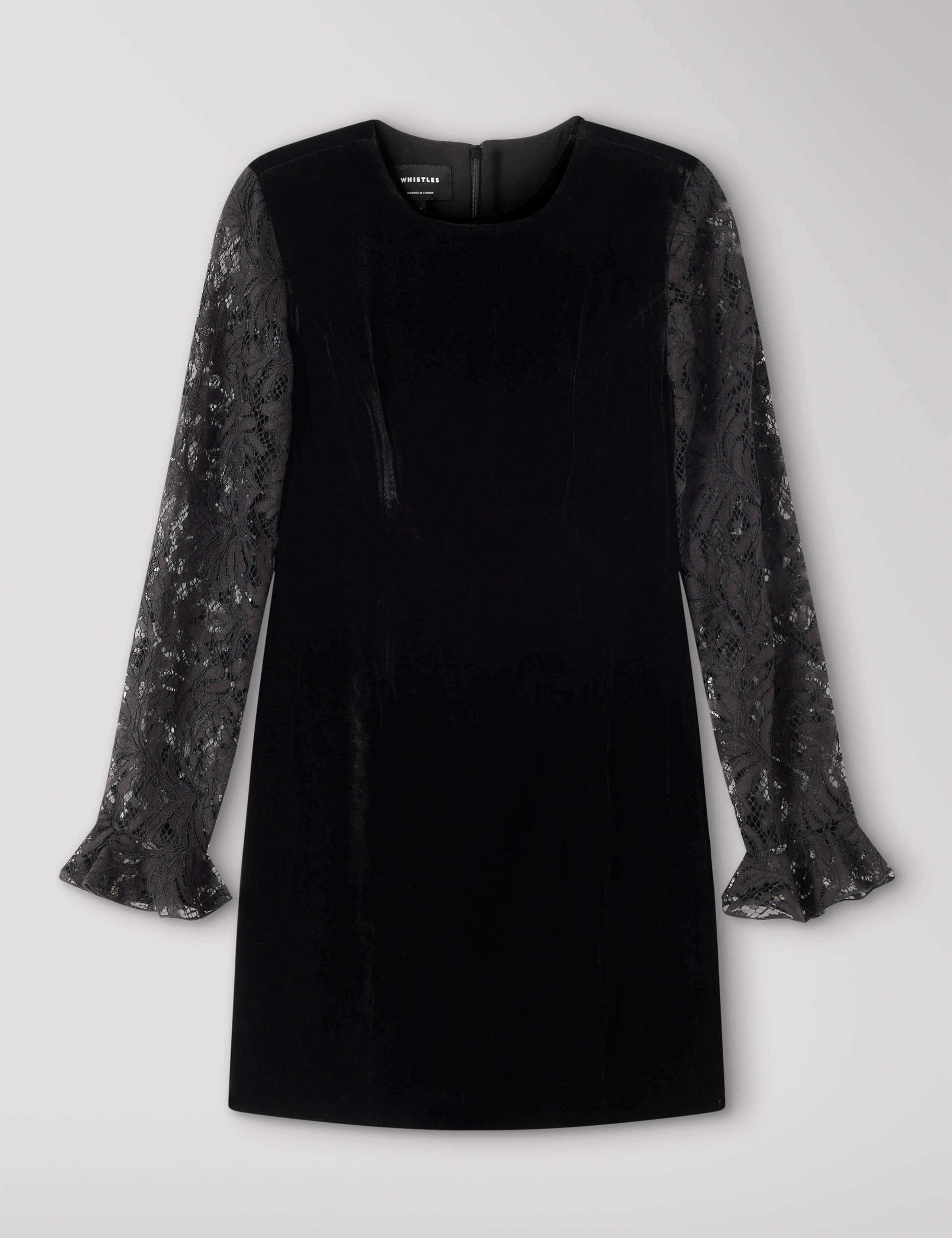 Velvet Lace Mini Bodycon Dress 2 of 6