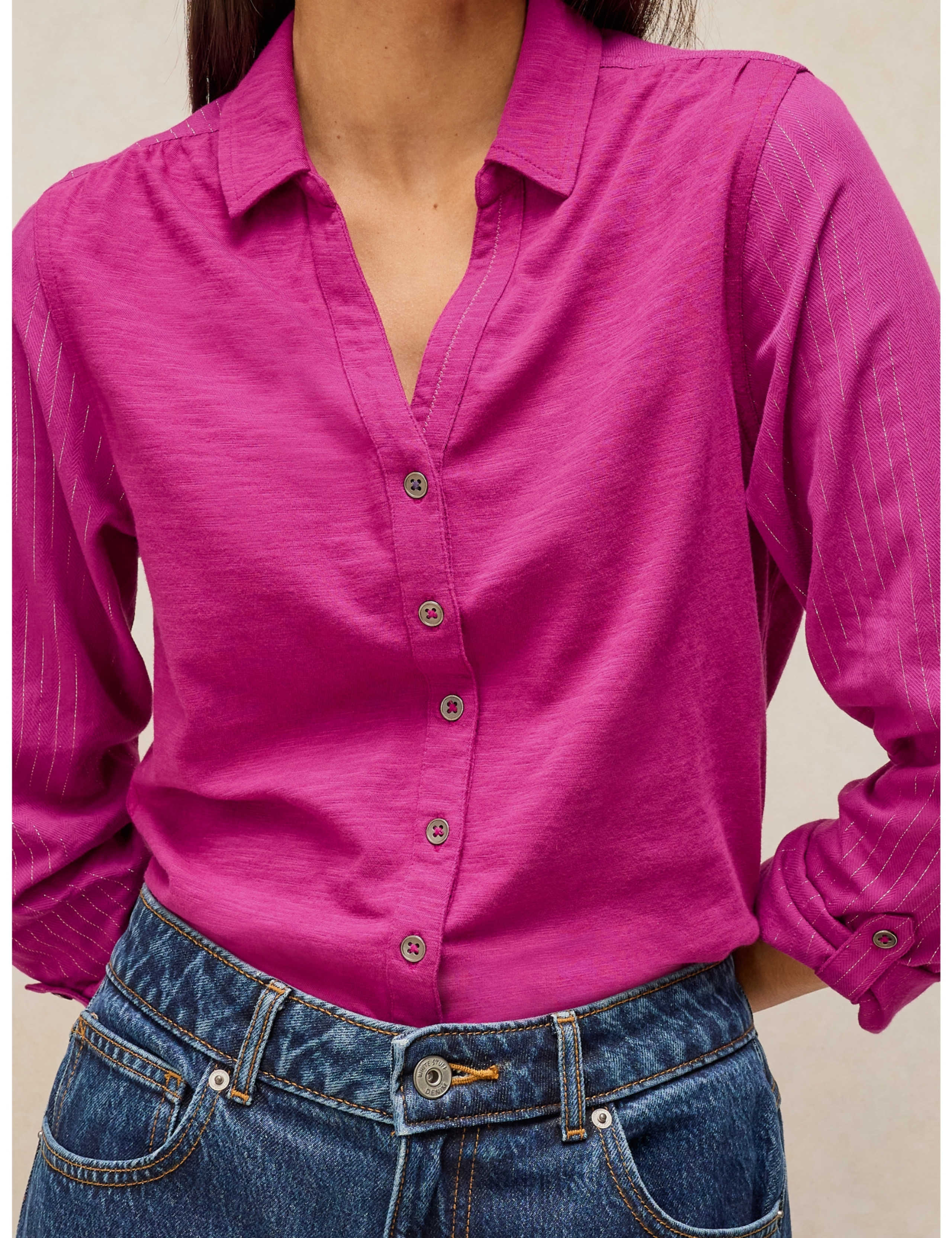 Pure Cotton Sparkly Collared Shirt 5 of 6
