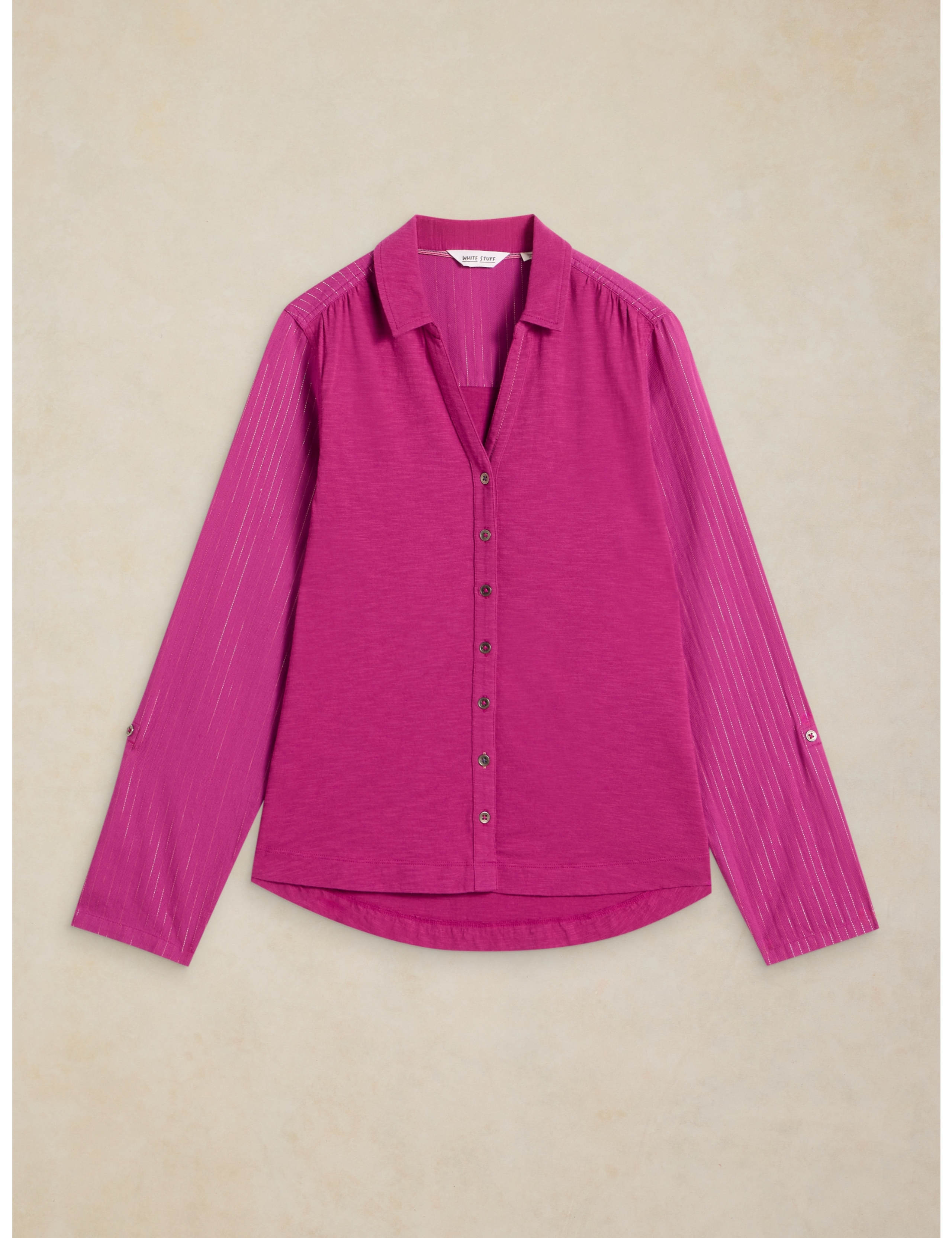 Pure Cotton Sparkly Collared Shirt 2 of 6