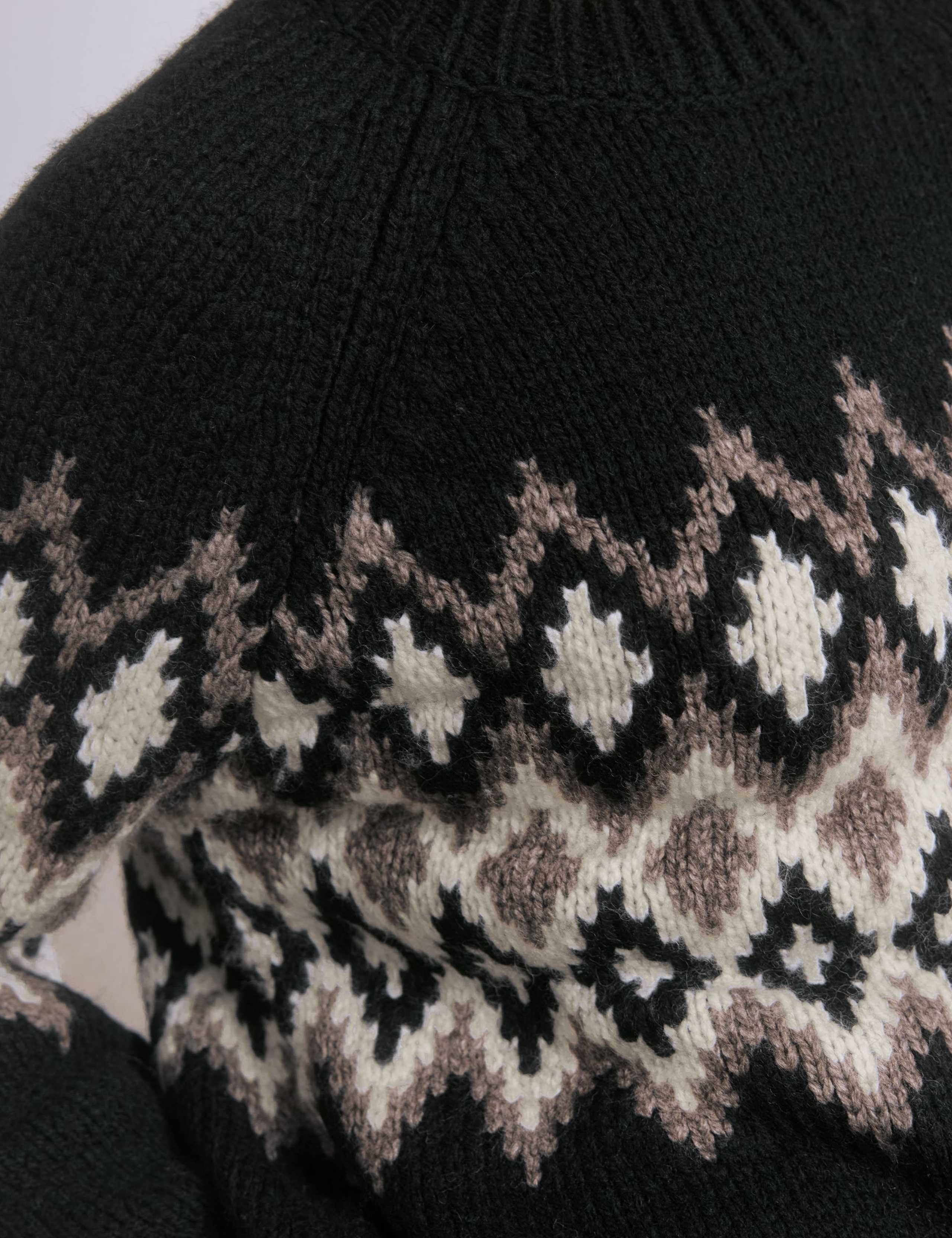 Wool Blend Fair Isle Crew Neck Jumper 4 of 4