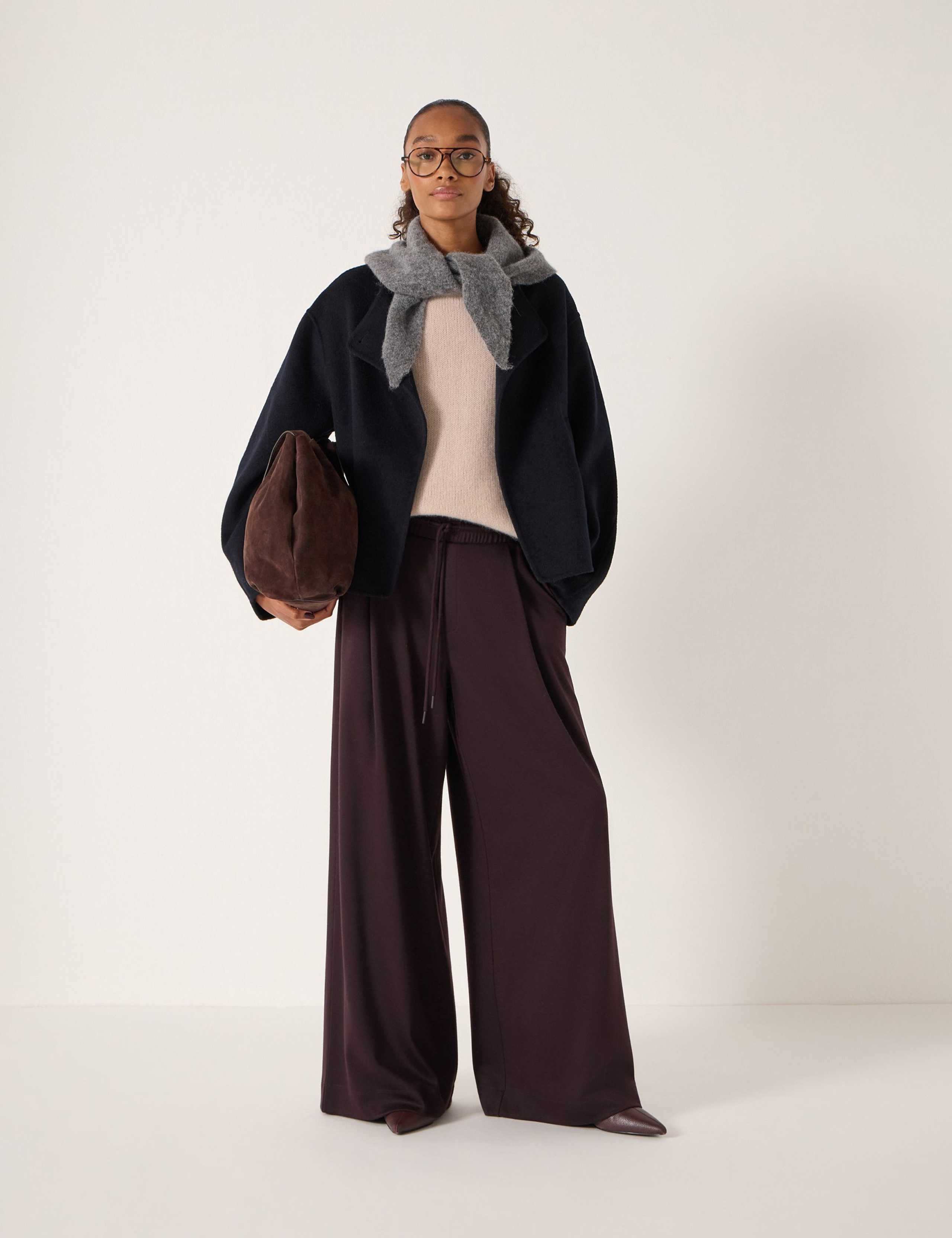 Pure Wool Double Faced Collarless Jacket 4 of 6