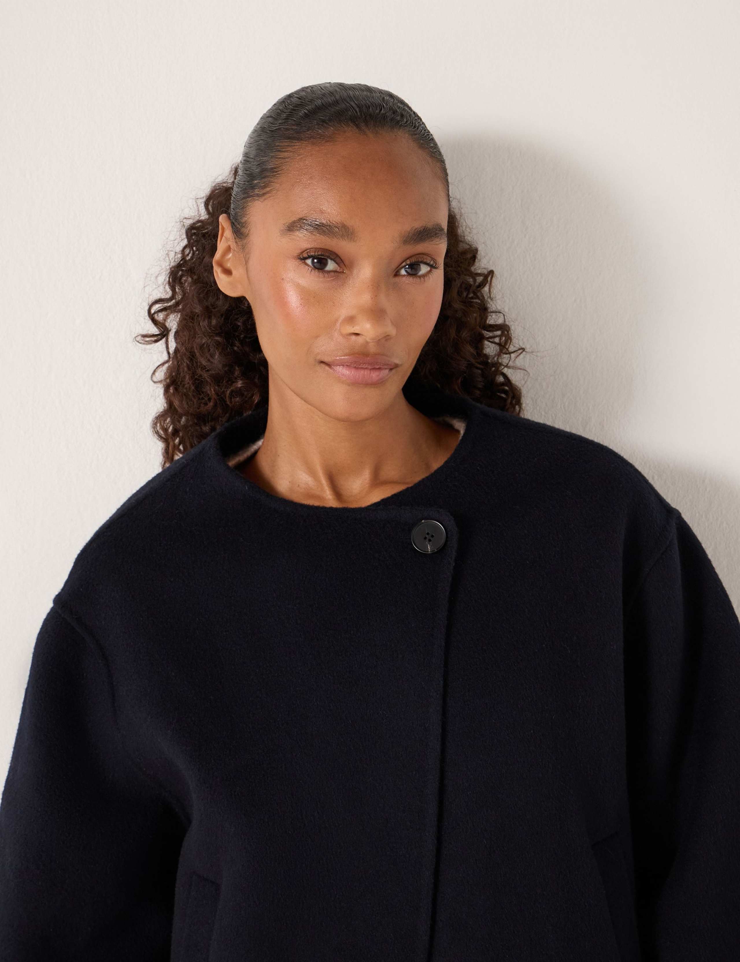 Pure Wool Double Faced Collarless Jacket 6 of 6