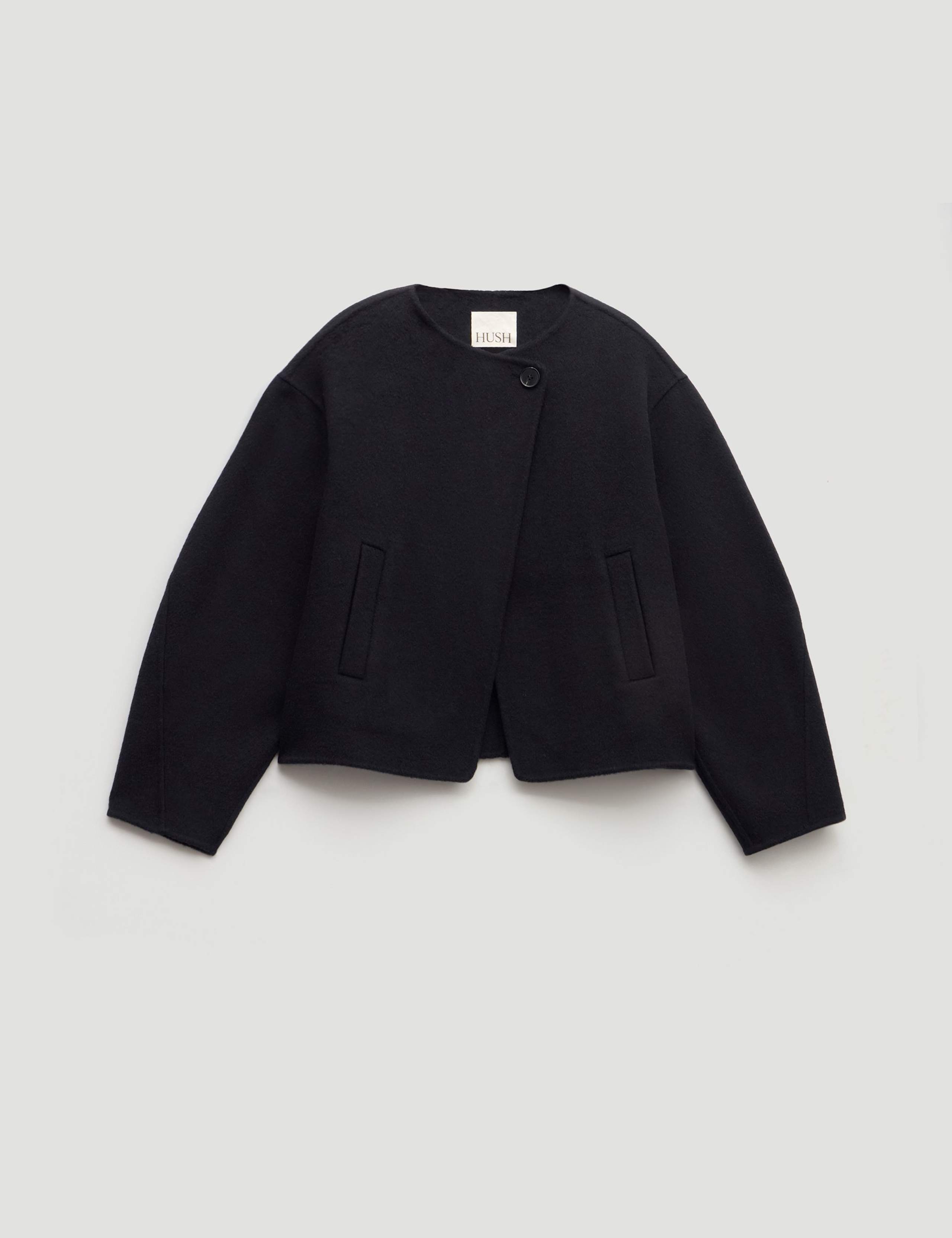 Pure Wool Double Faced Collarless Jacket 2 of 6