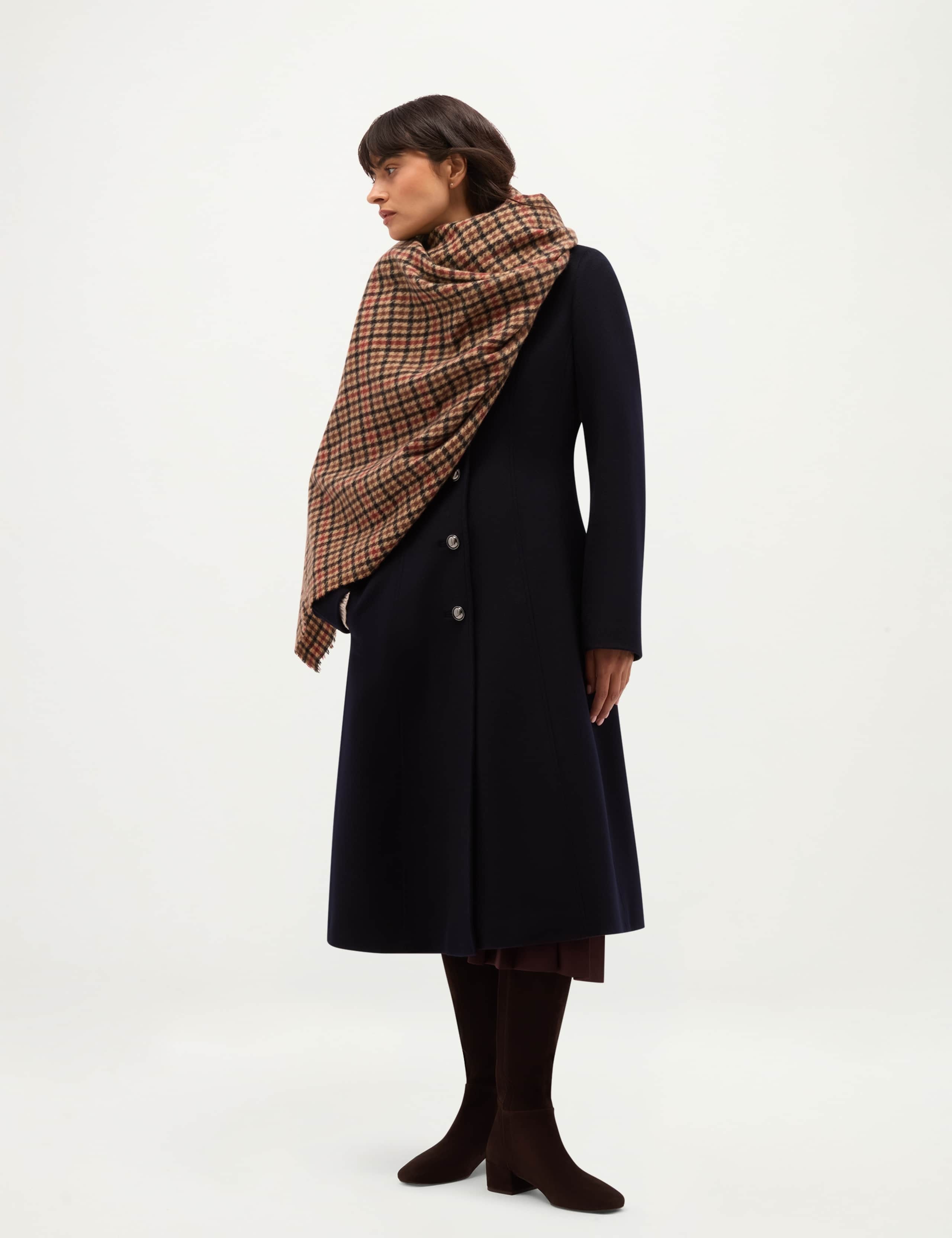 Checked Fringed Scarf 3 of 4