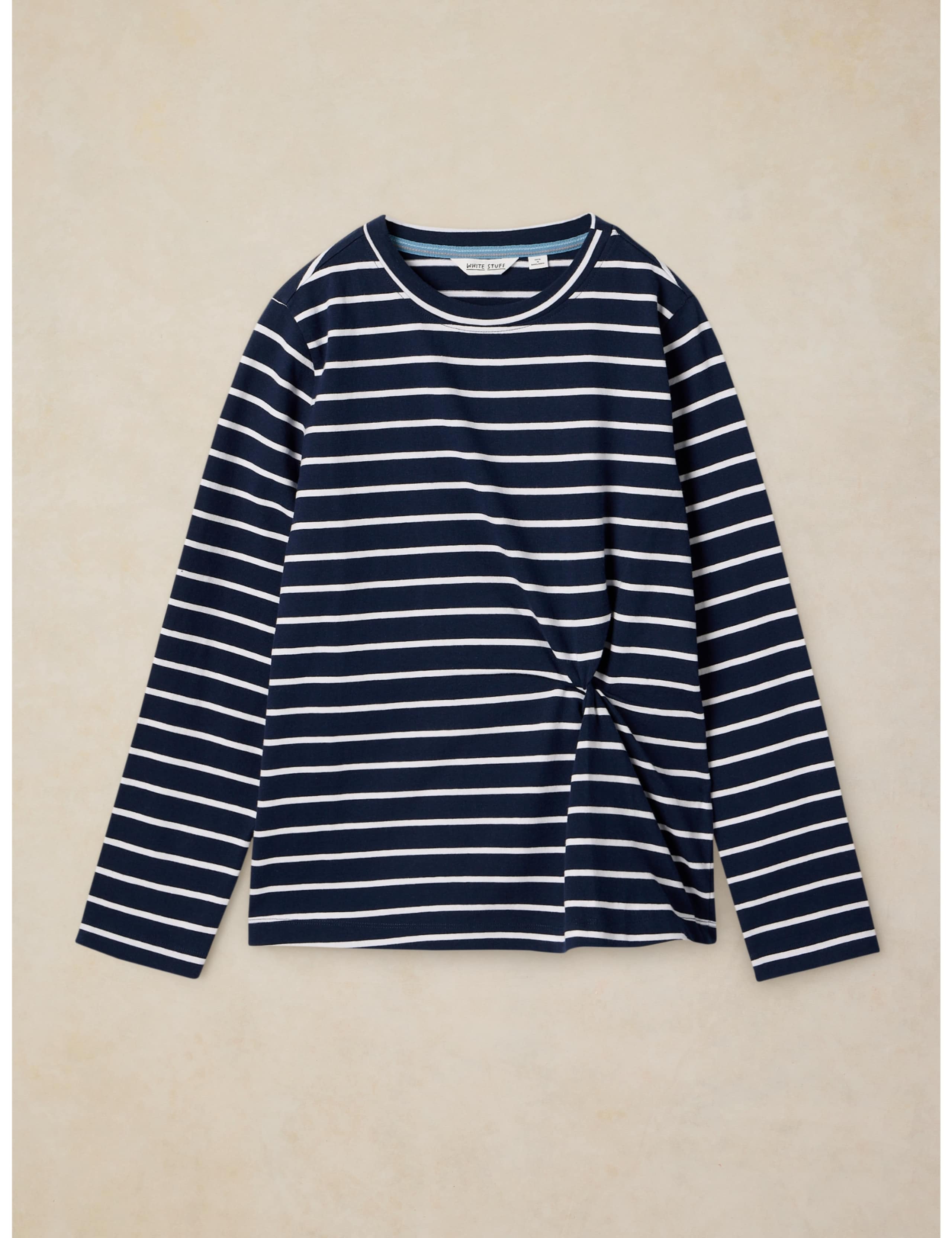 Pure Cotton Collared Twist Front Top 2 of 6