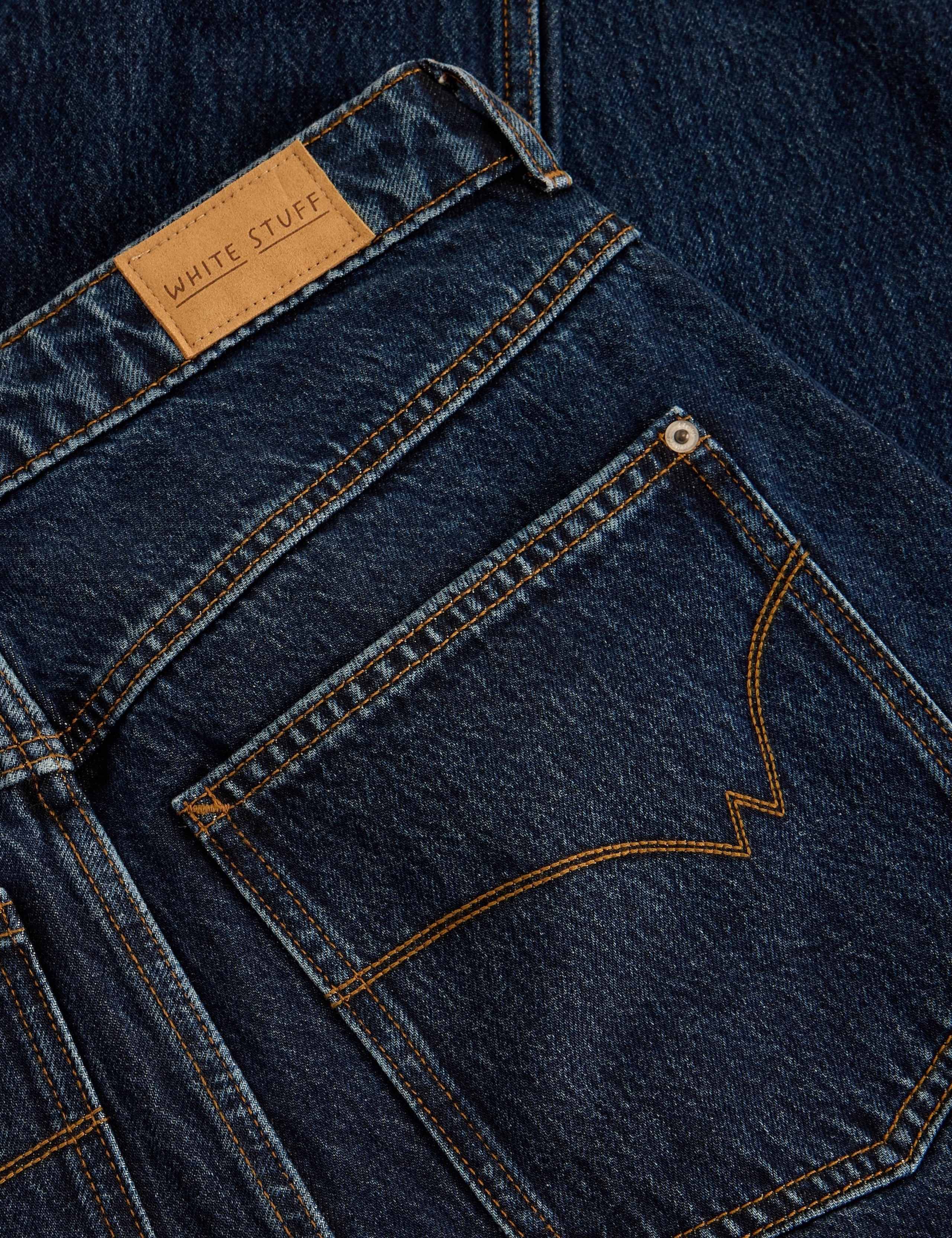 Mid Rise Wide Straight Leg Turn Up Jeans 6 of 6