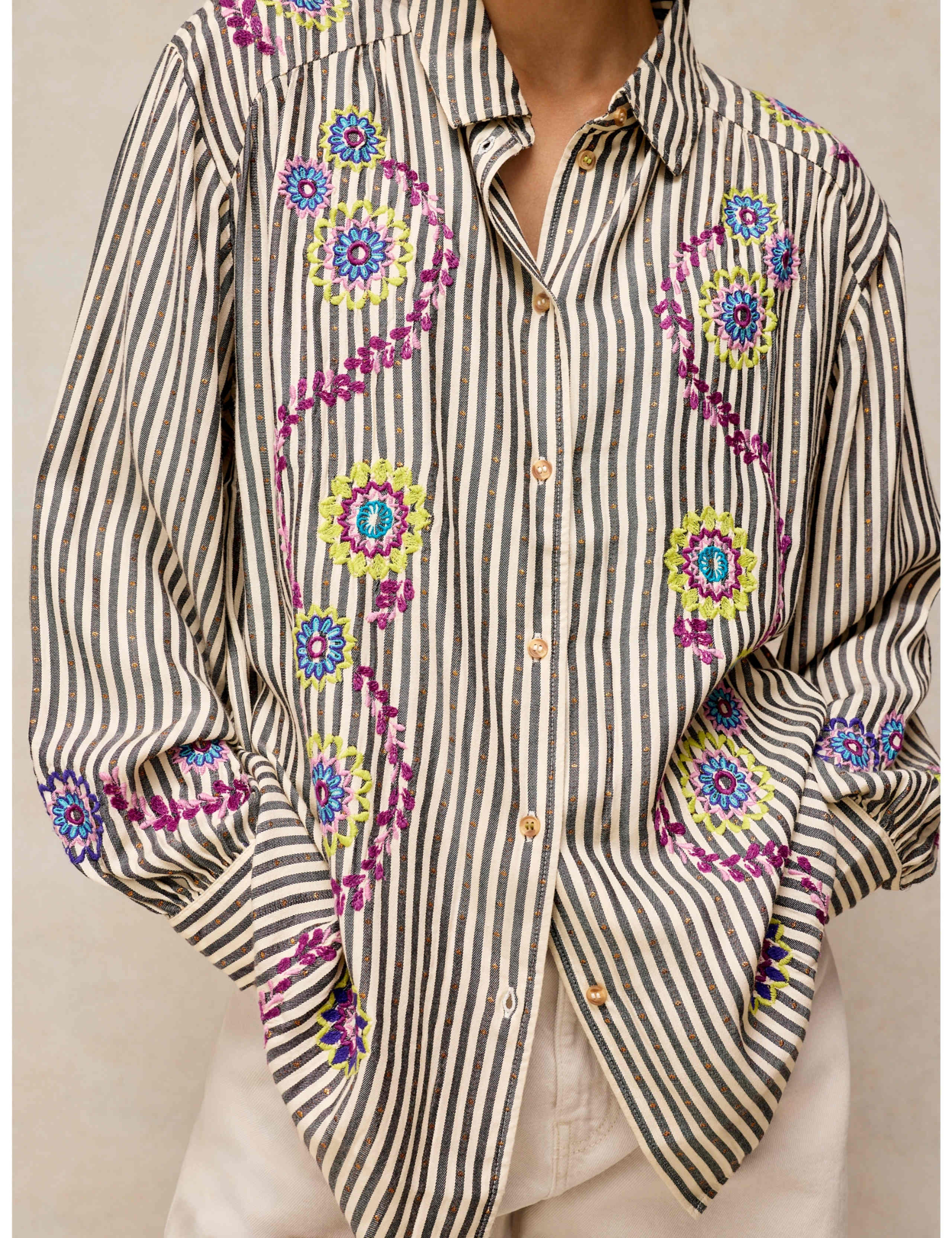 Embroidered Collared Shirt 5 of 6
