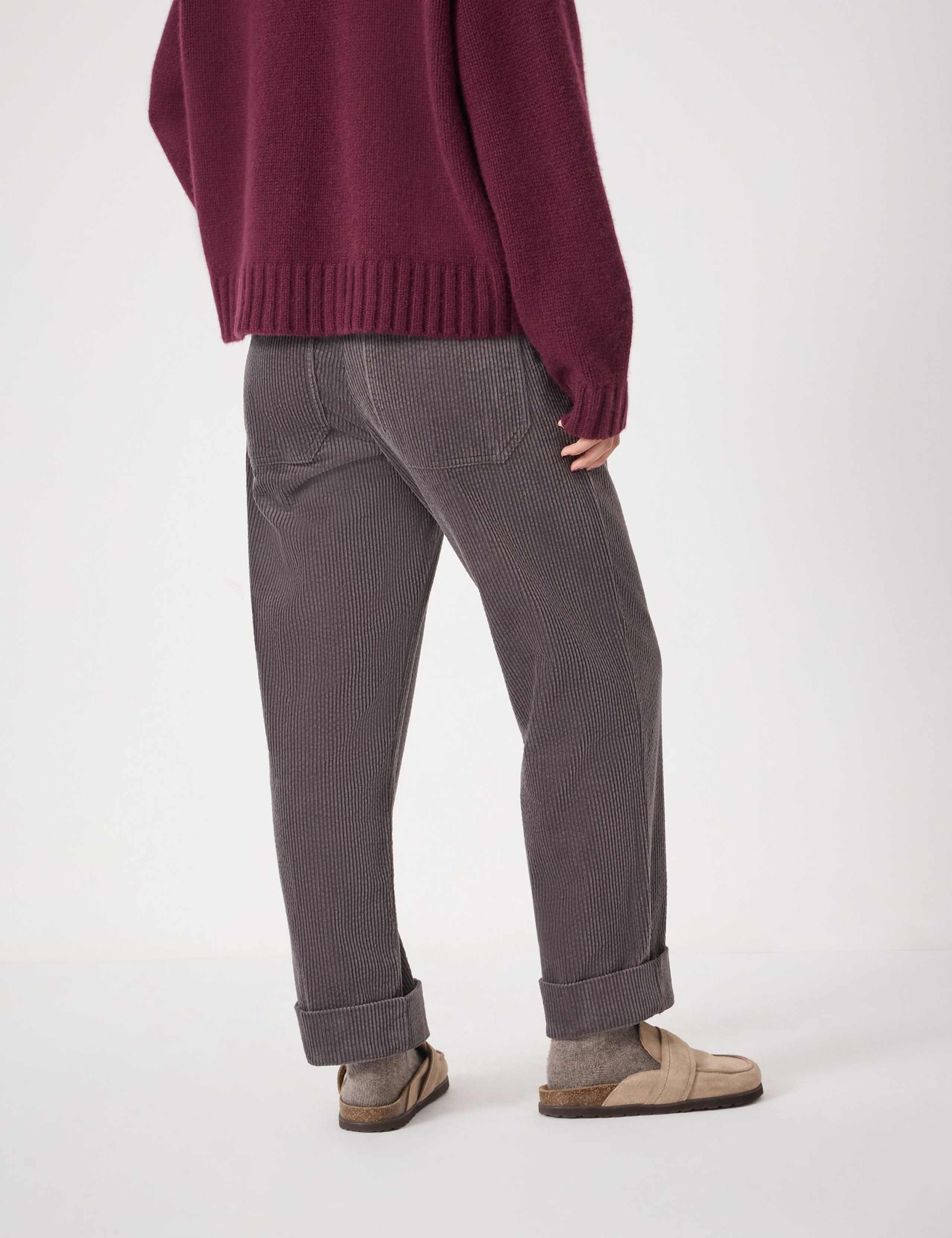 Pure Cotton Cord Drawstring Relaxed Joggers 3 of 5