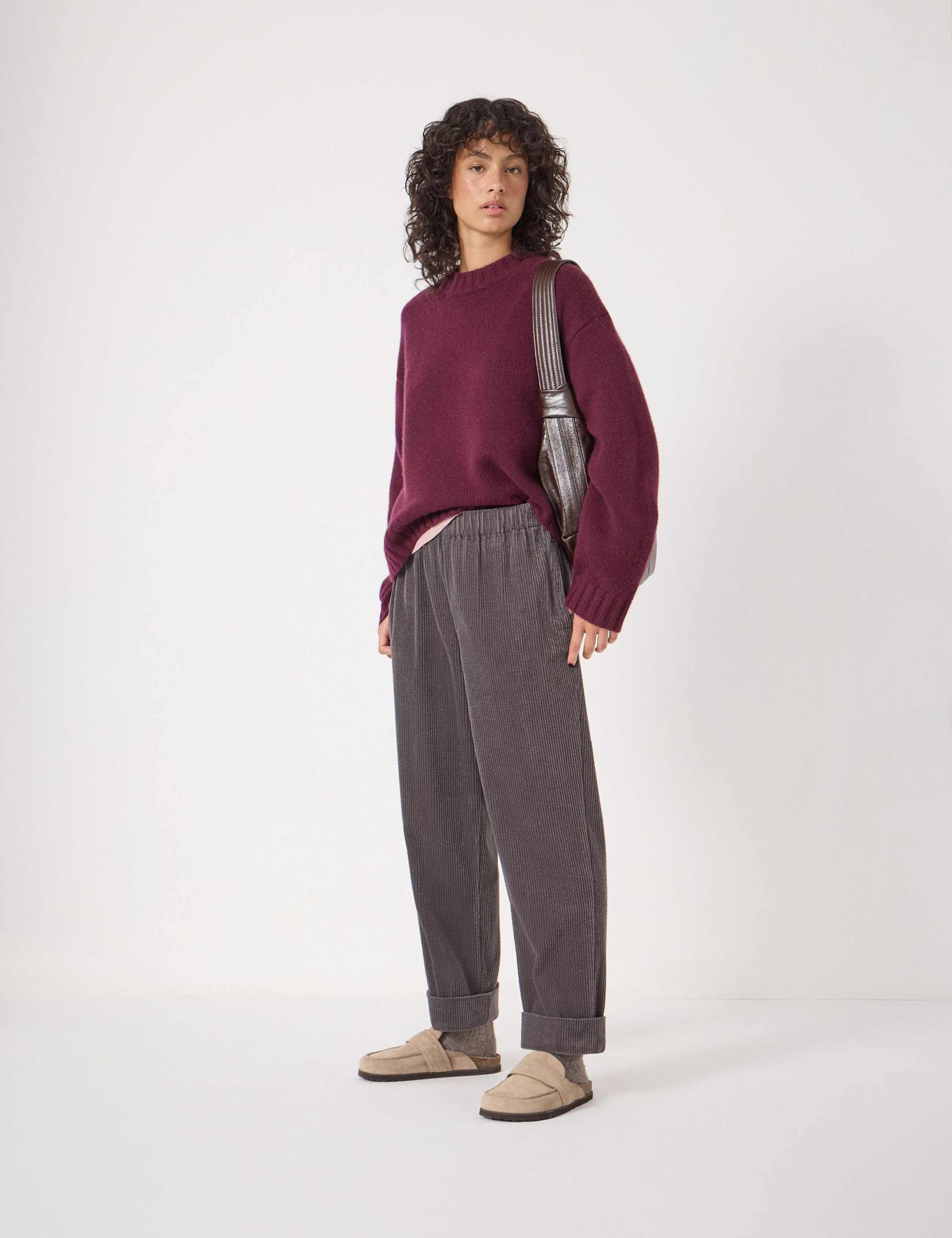 Pure Cotton Cord Drawstring Relaxed Joggers 4 of 5