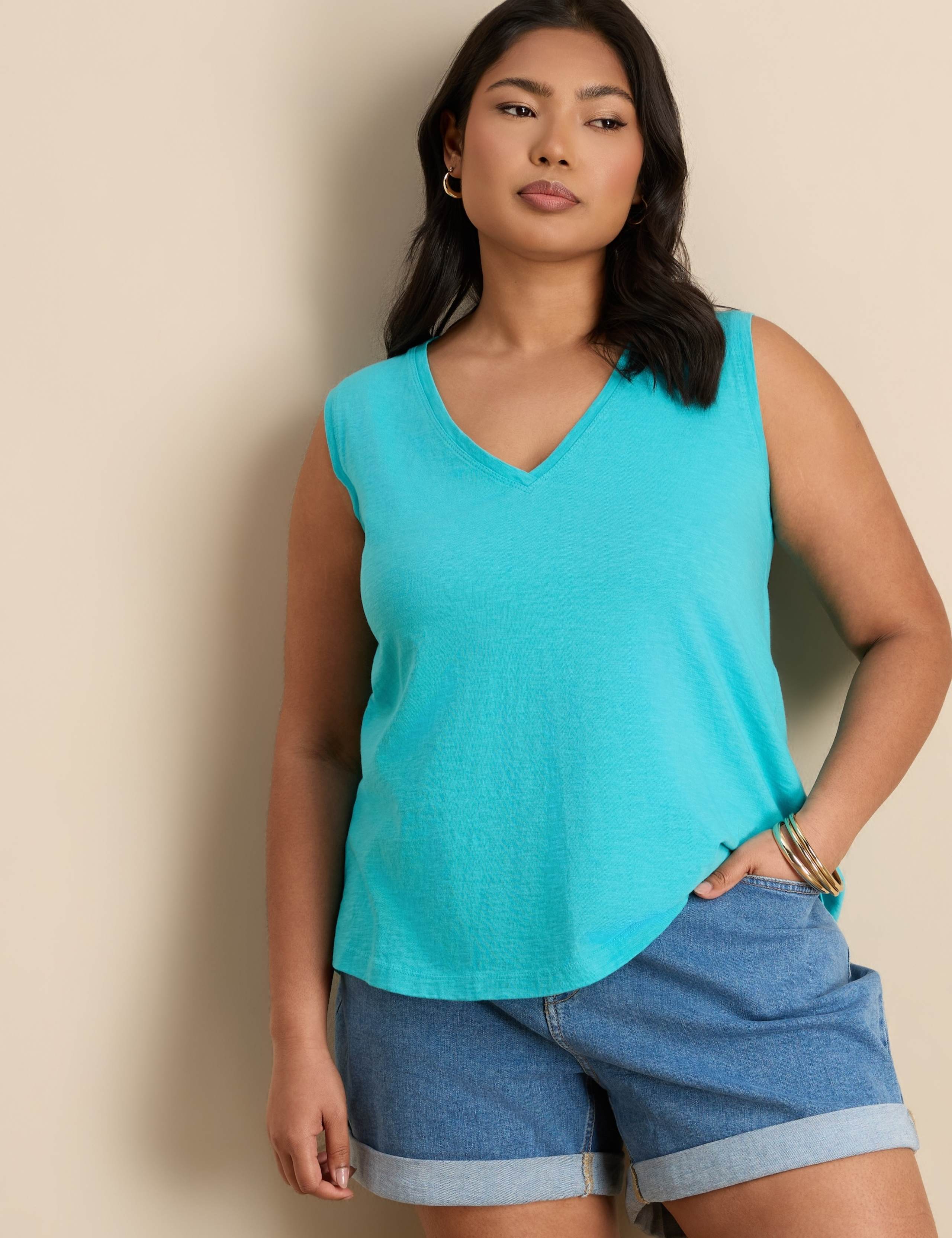 Jersey V-Neck Vest Top 3 of 4