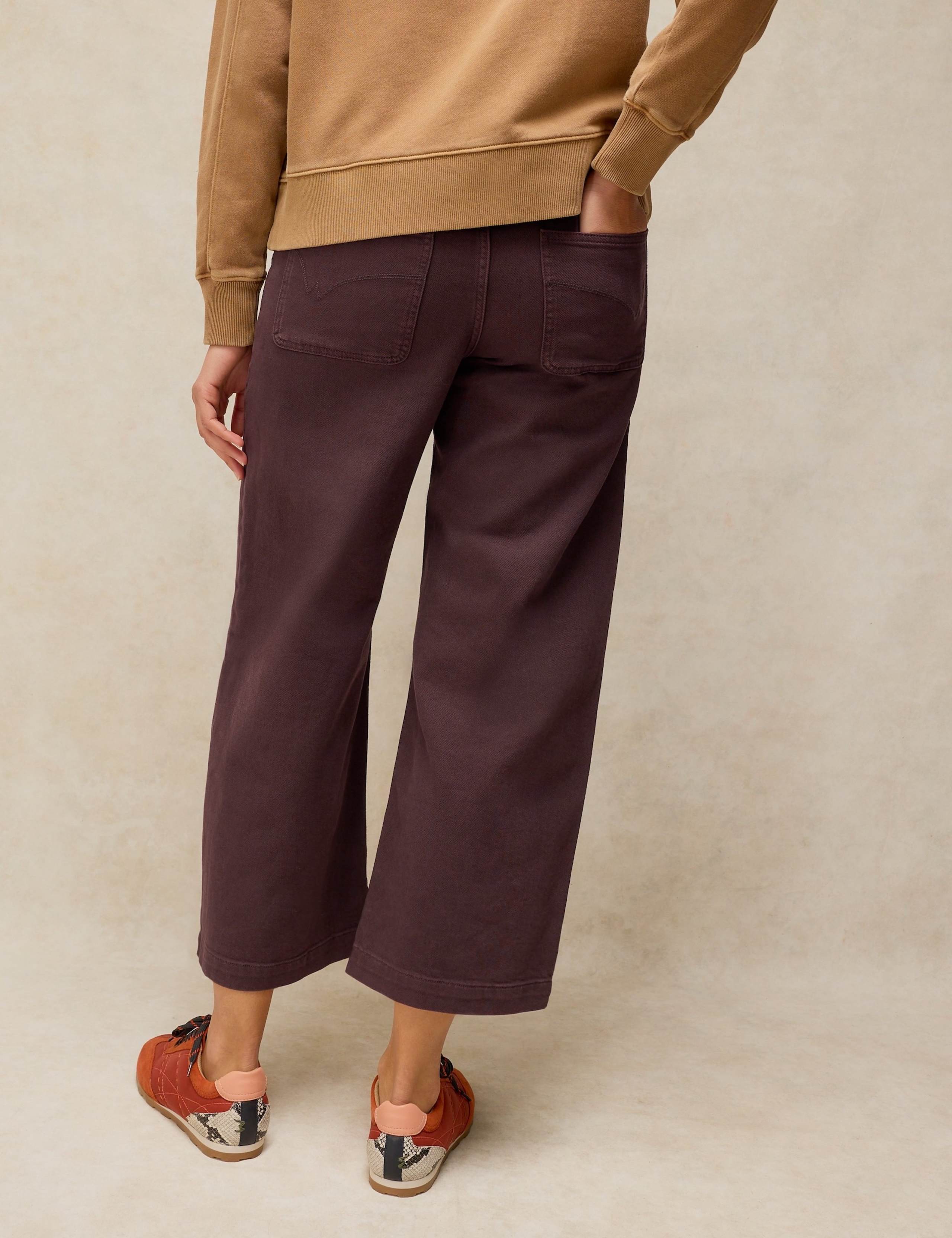 Mid Rise Wide Leg Cropped Jeans 3 of 6