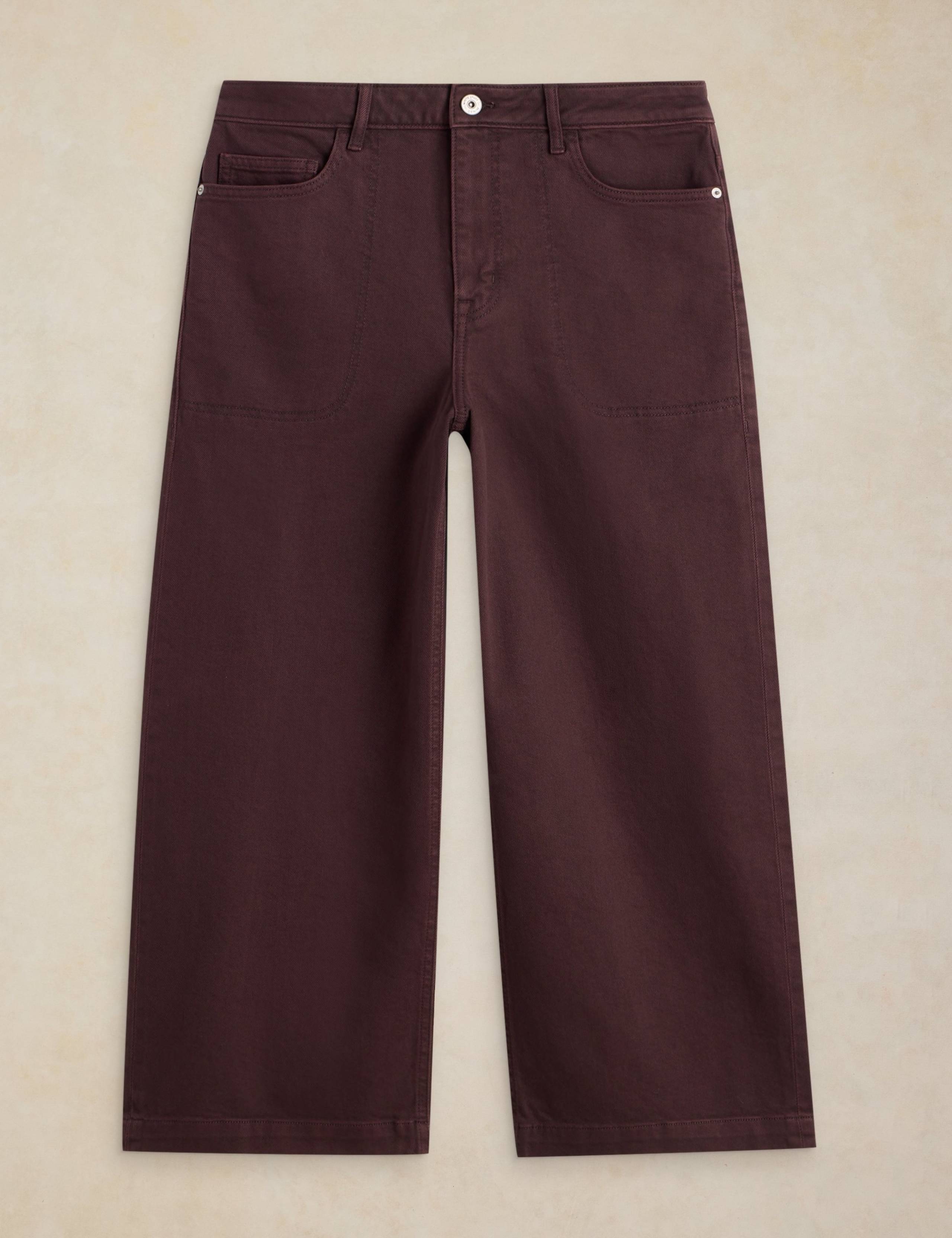 Mid Rise Wide Leg Cropped Jeans 2 of 6