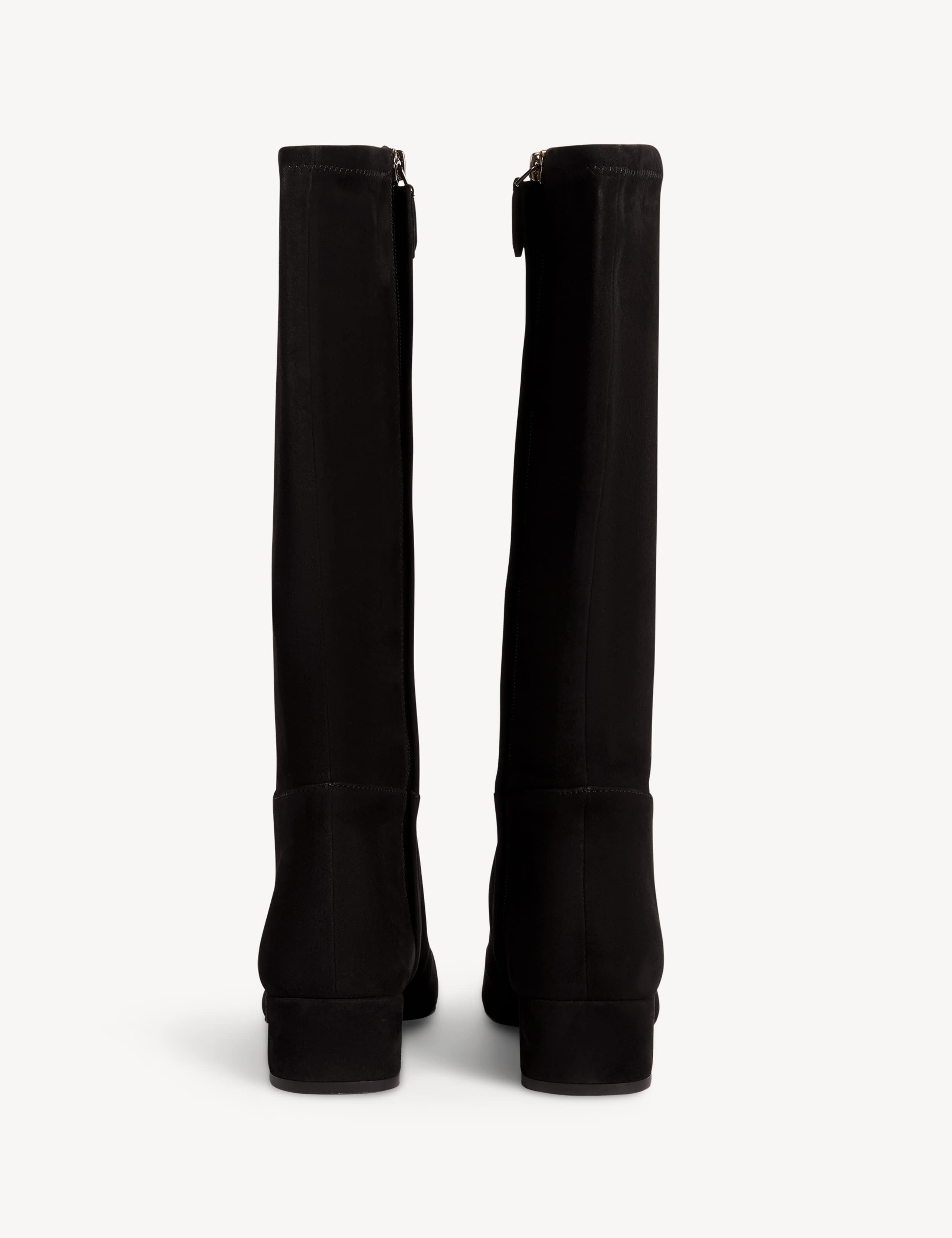 Suede Block Heel Knee High Boots 3 of 6