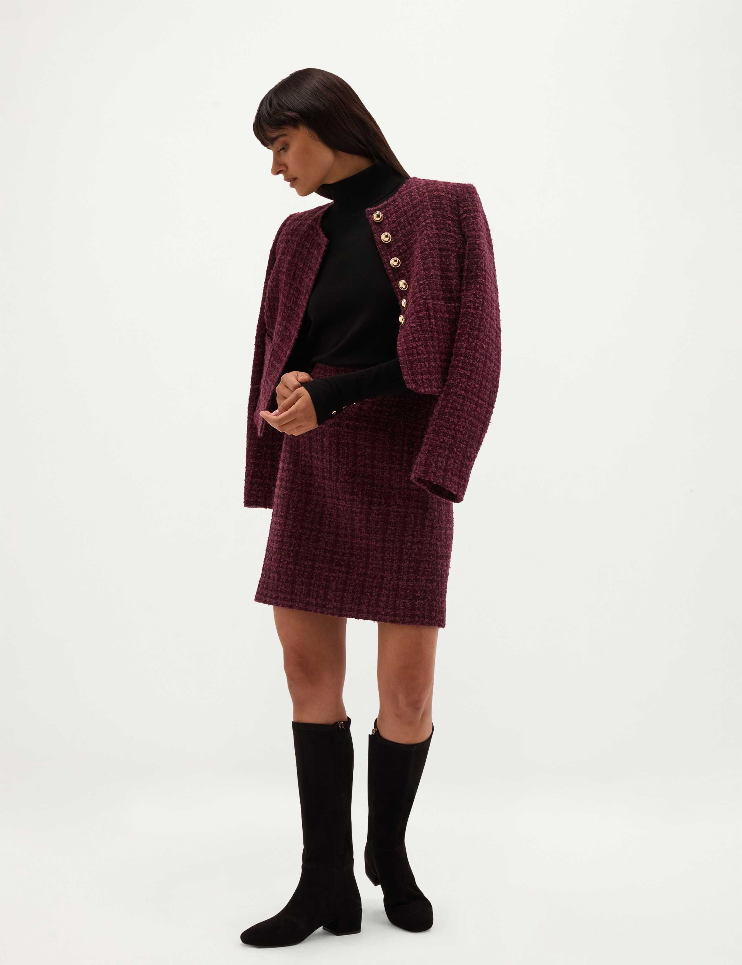 Suede Block Heel Knee High Boots 4 of 6