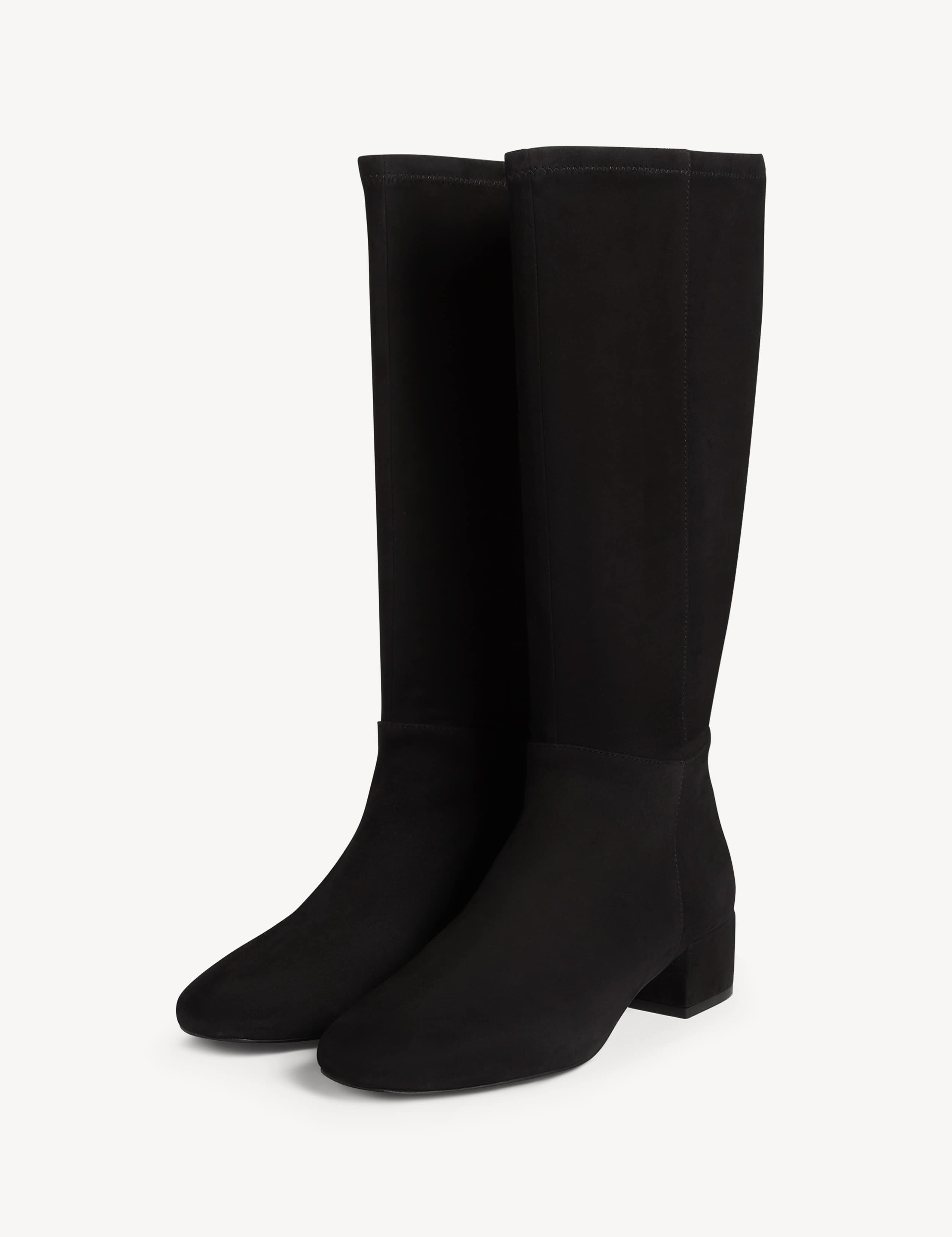 Suede Block Heel Knee High Boots 5 of 6