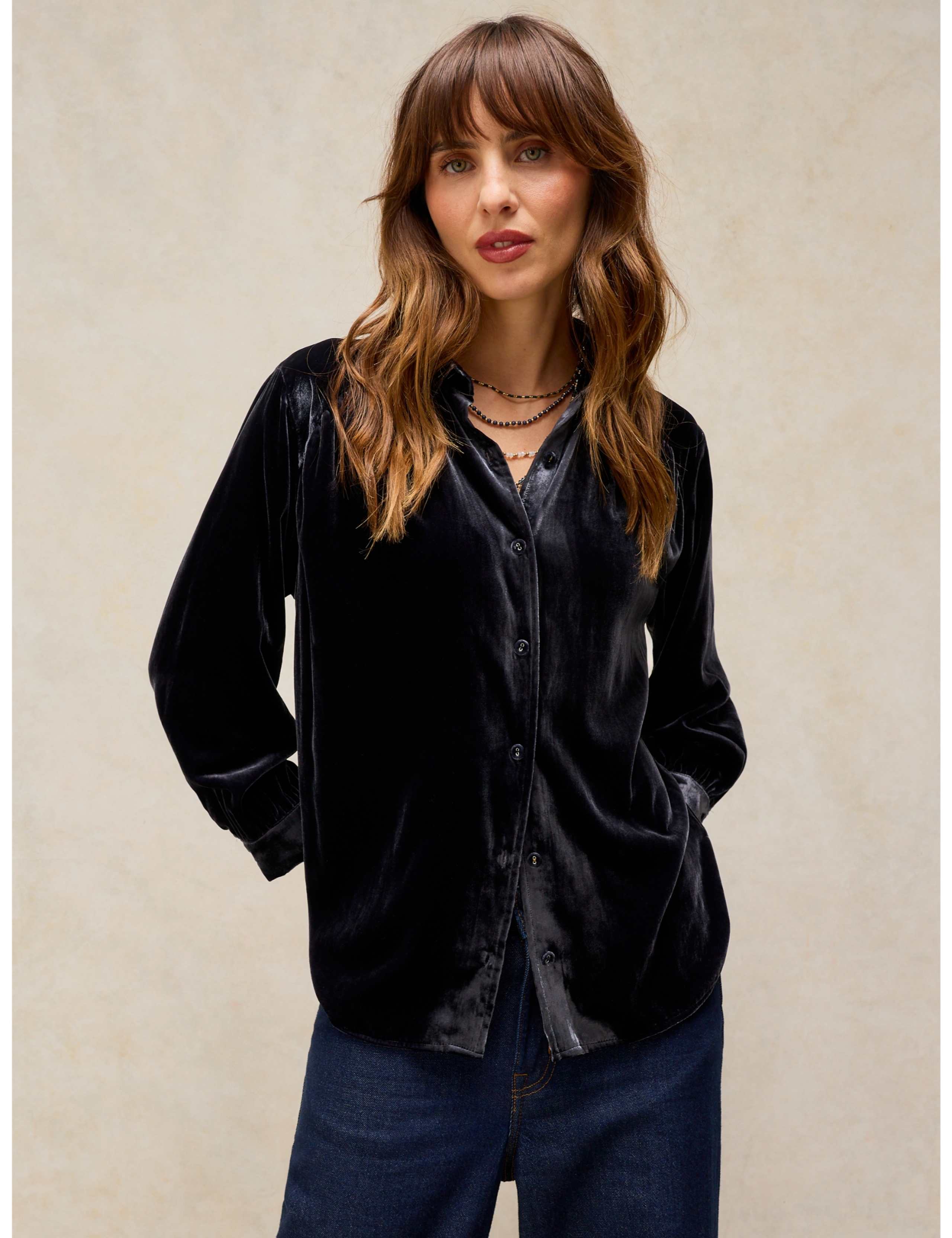 Velvet Collared Shirt 1 of 6