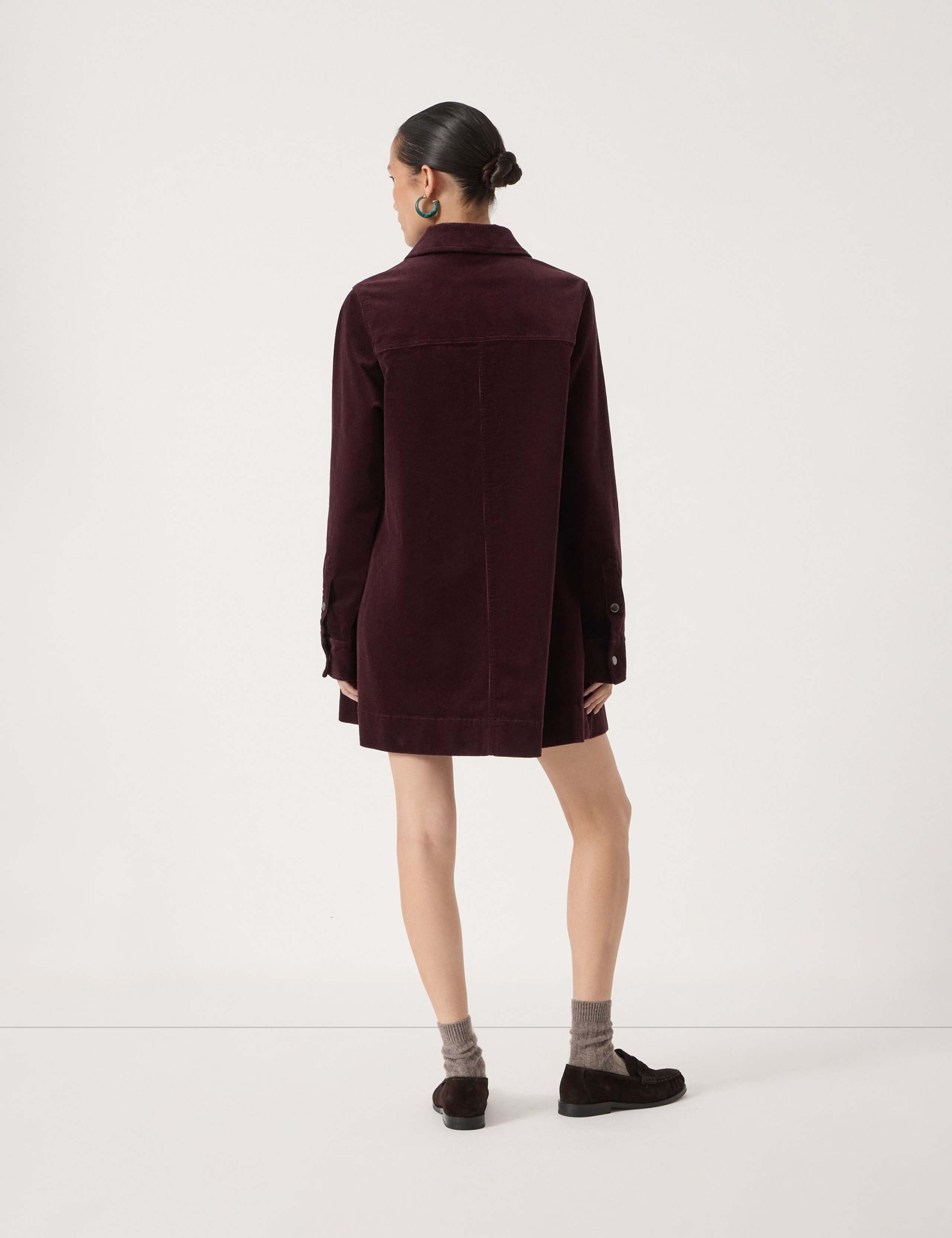 Cotton Rich Collared Mini Shift Dress 3 of 5