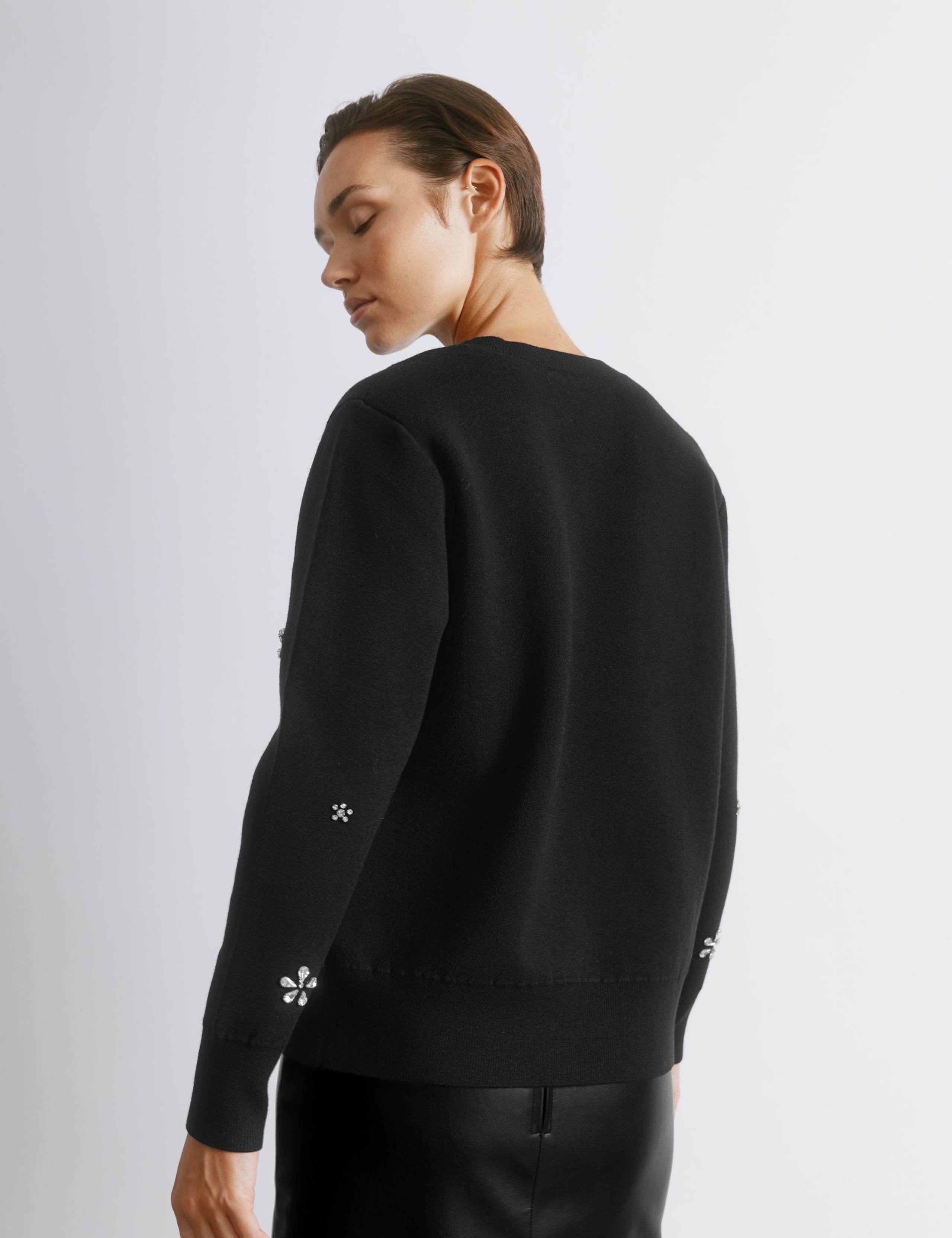 Embellished Crew Neck Jumper with Wool 3 of 4