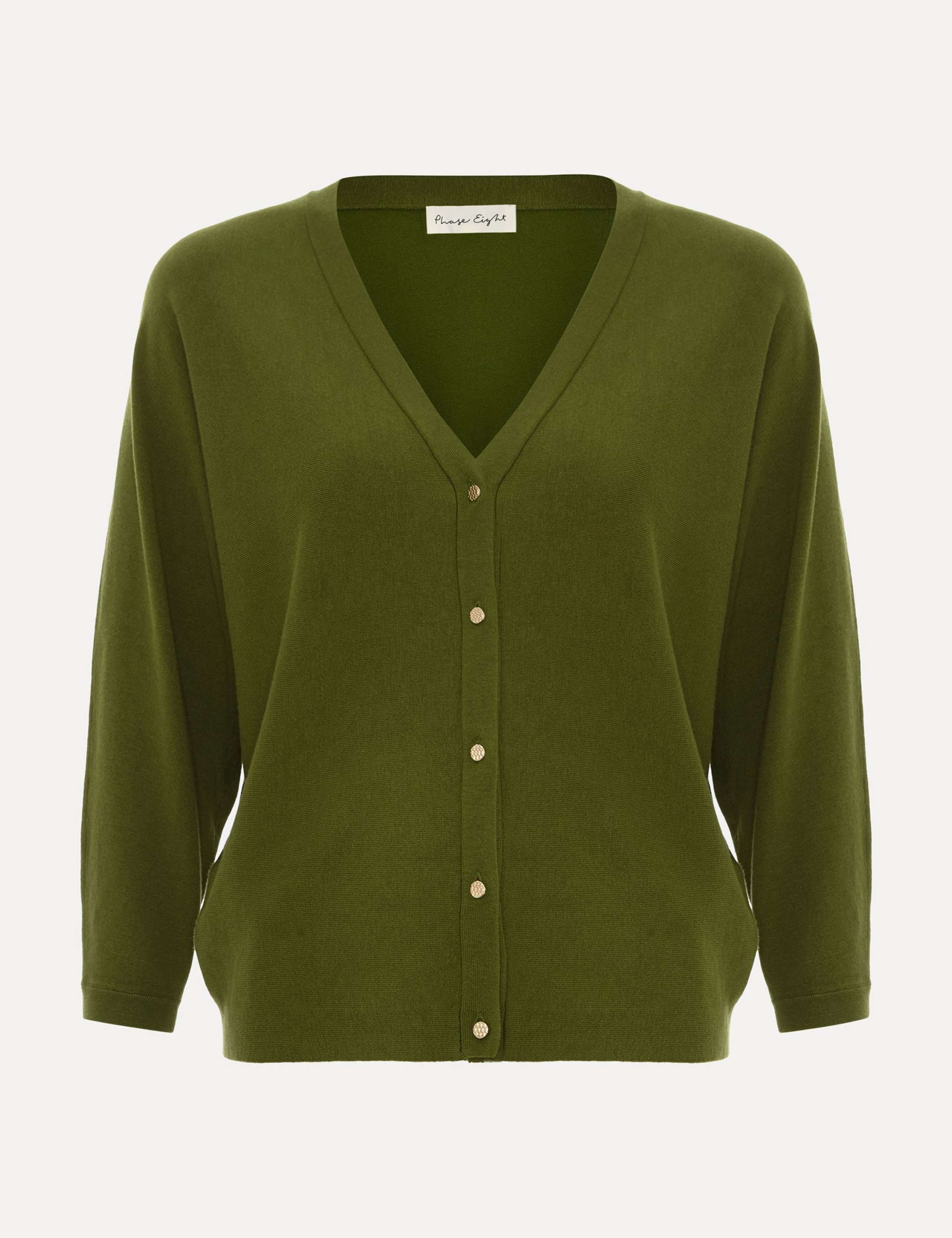 Textured V-Neck Cardigan 2 of 7