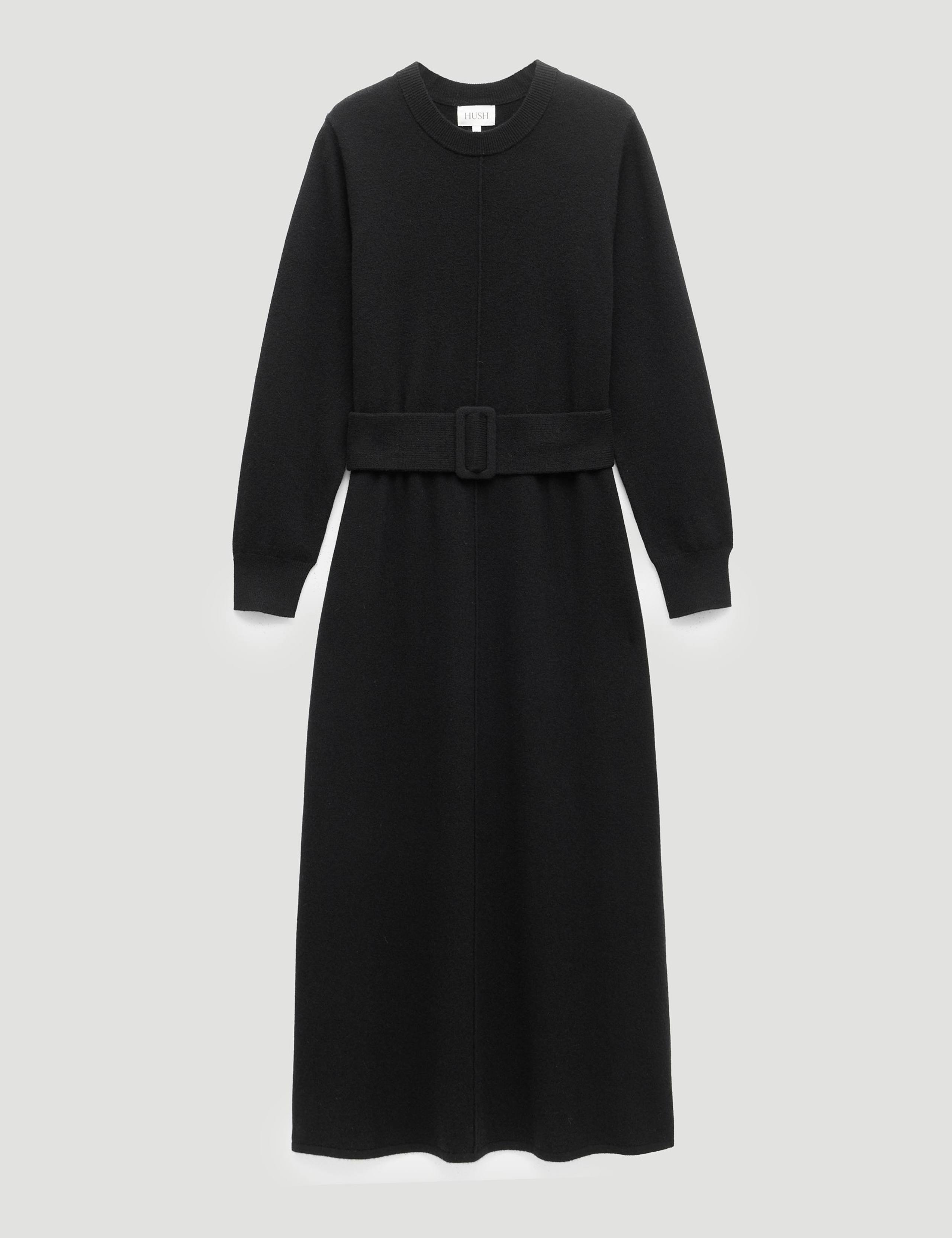 Pure Wool Belted Midi Jumper Dress 2 of 4