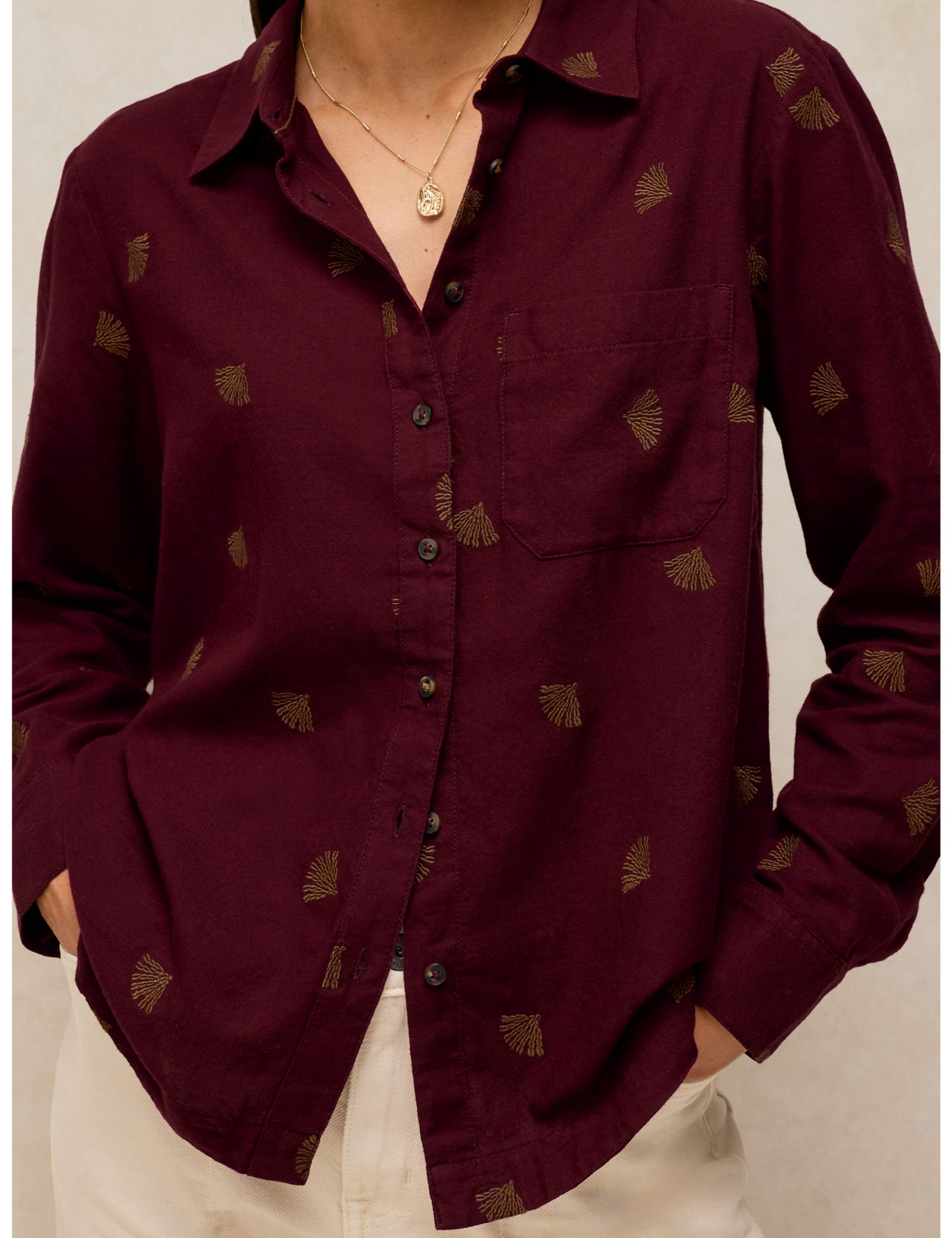 Cotton Rich Printed Collared Shirt 5 of 6