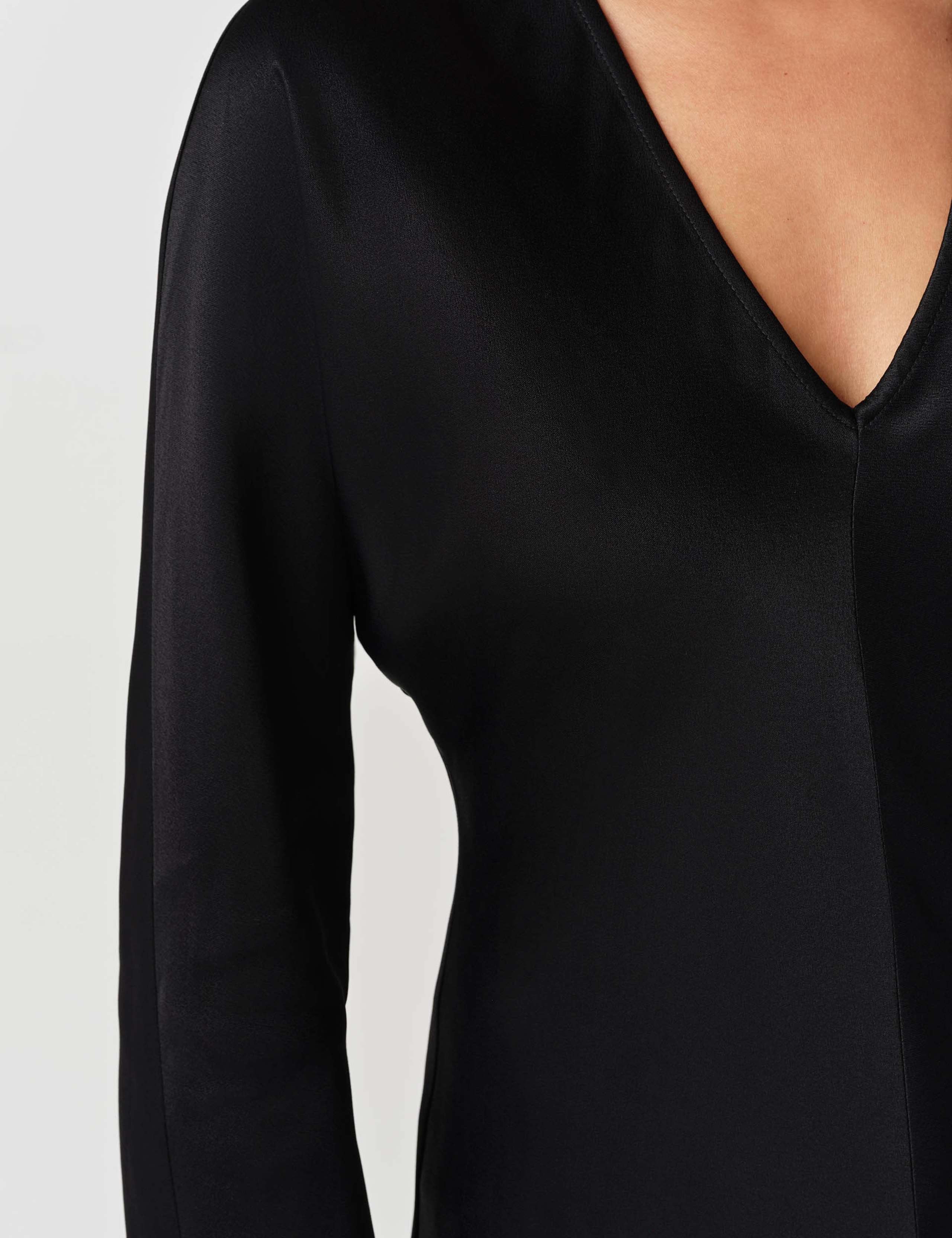 Satin V-Neck Top 3 of 7