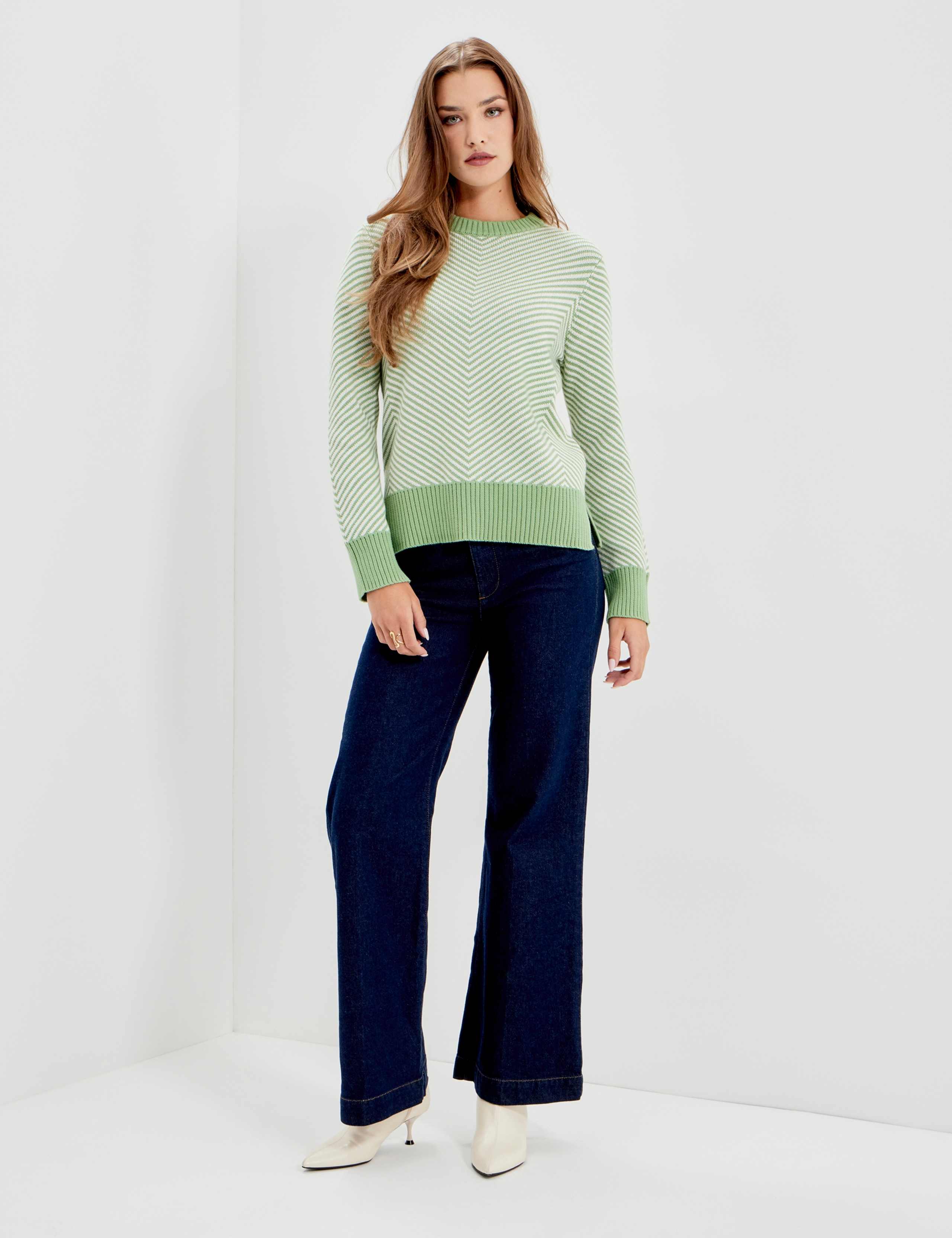 Cotton Rich Striped Crew Neck Jumper 7 of 10
