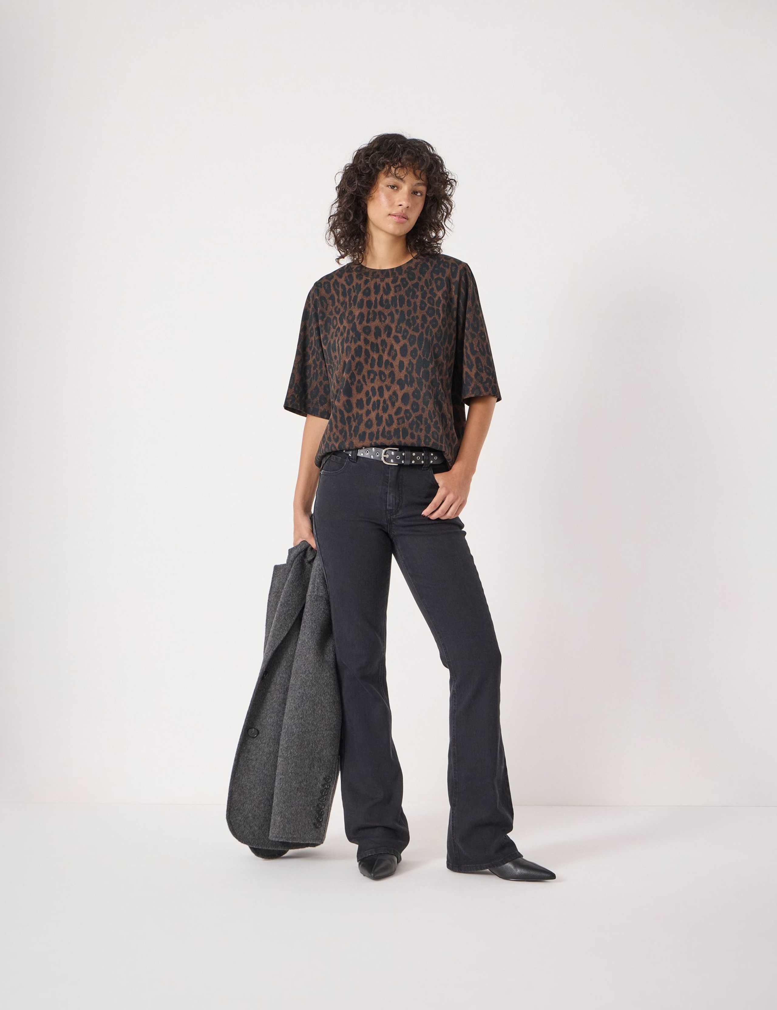 Pure Cotton Leopard Print T-Shirt 3 of 5
