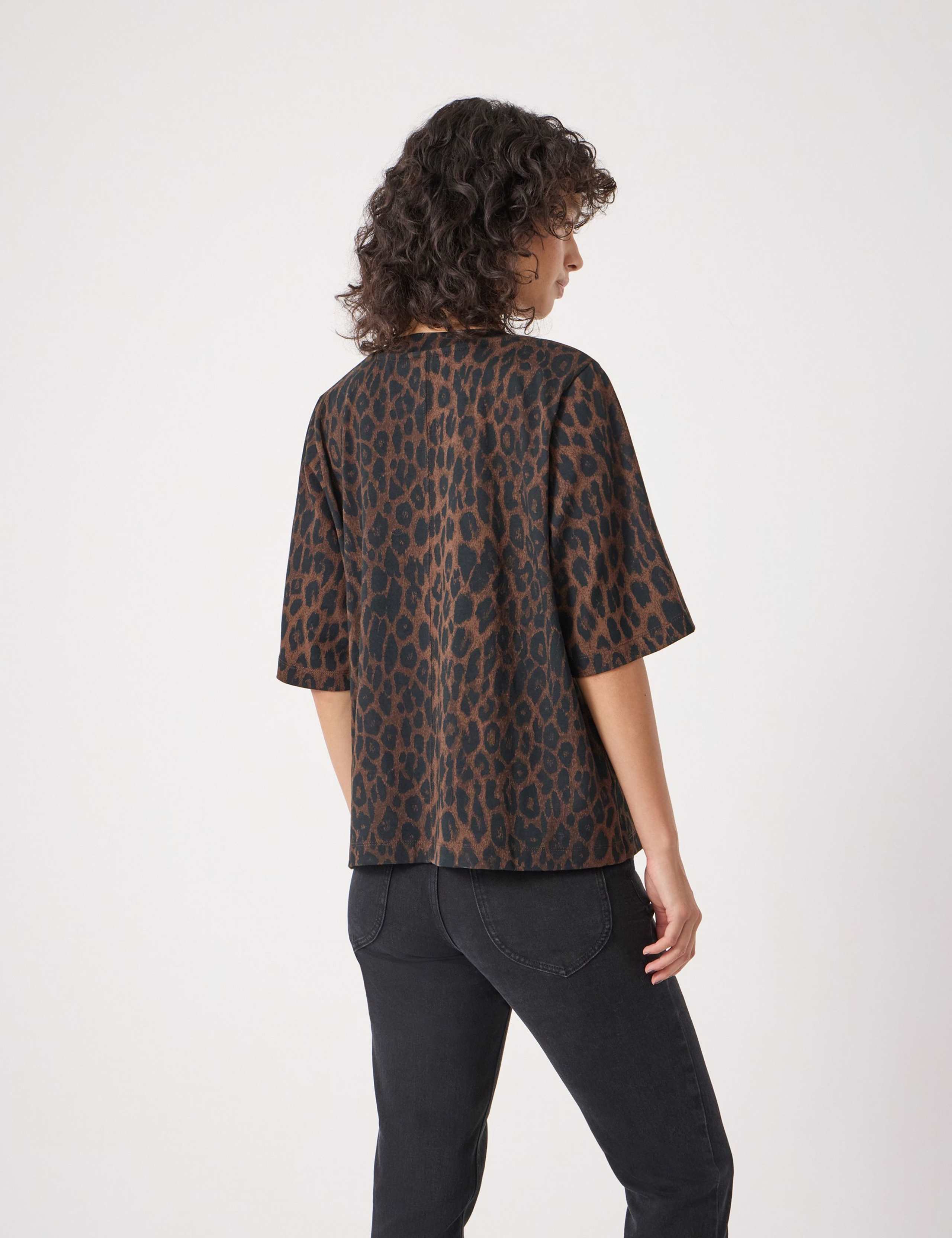 Pure Cotton Leopard Print T-Shirt 5 of 5