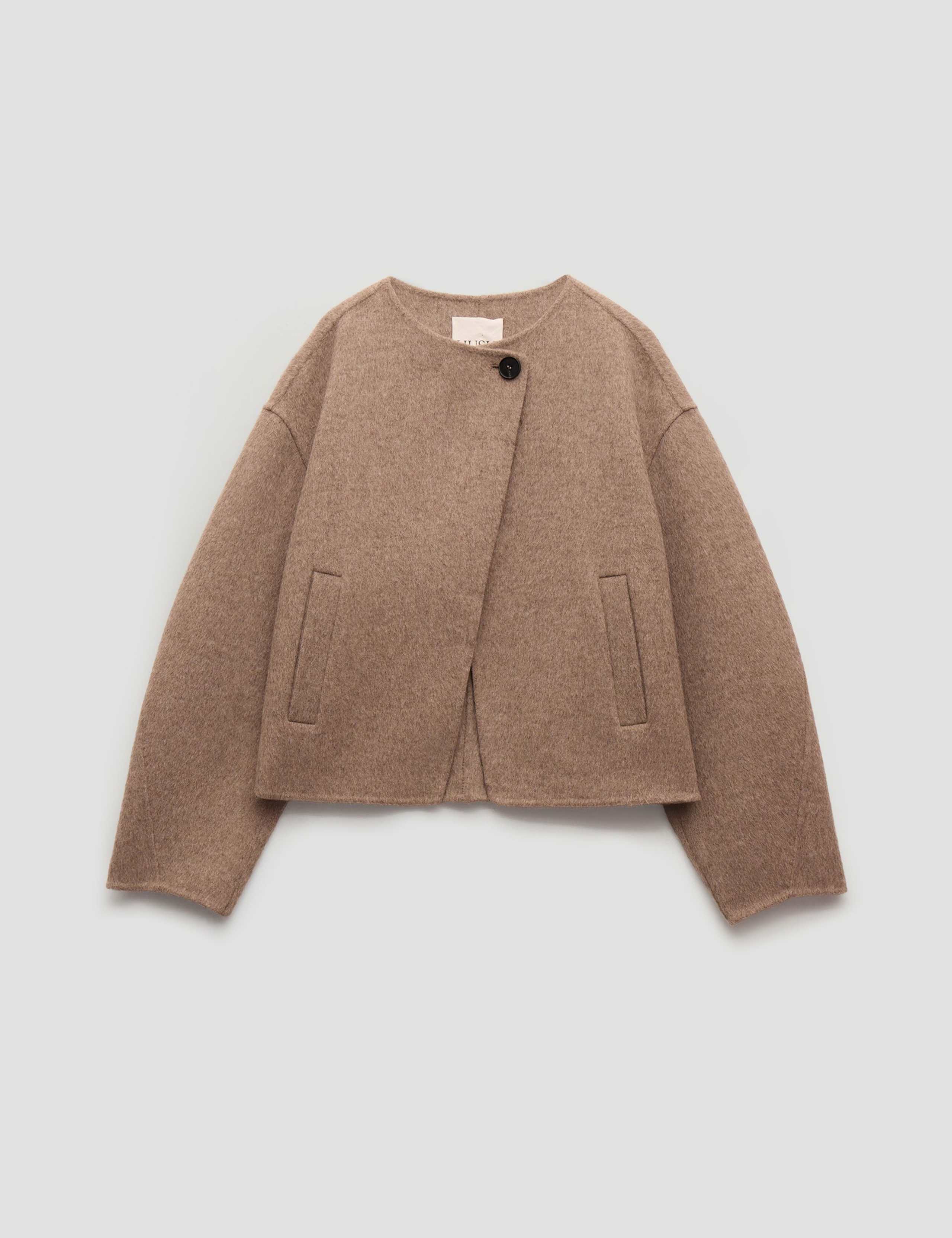 Pure Wool Collarless Short Jacket 2 of 6