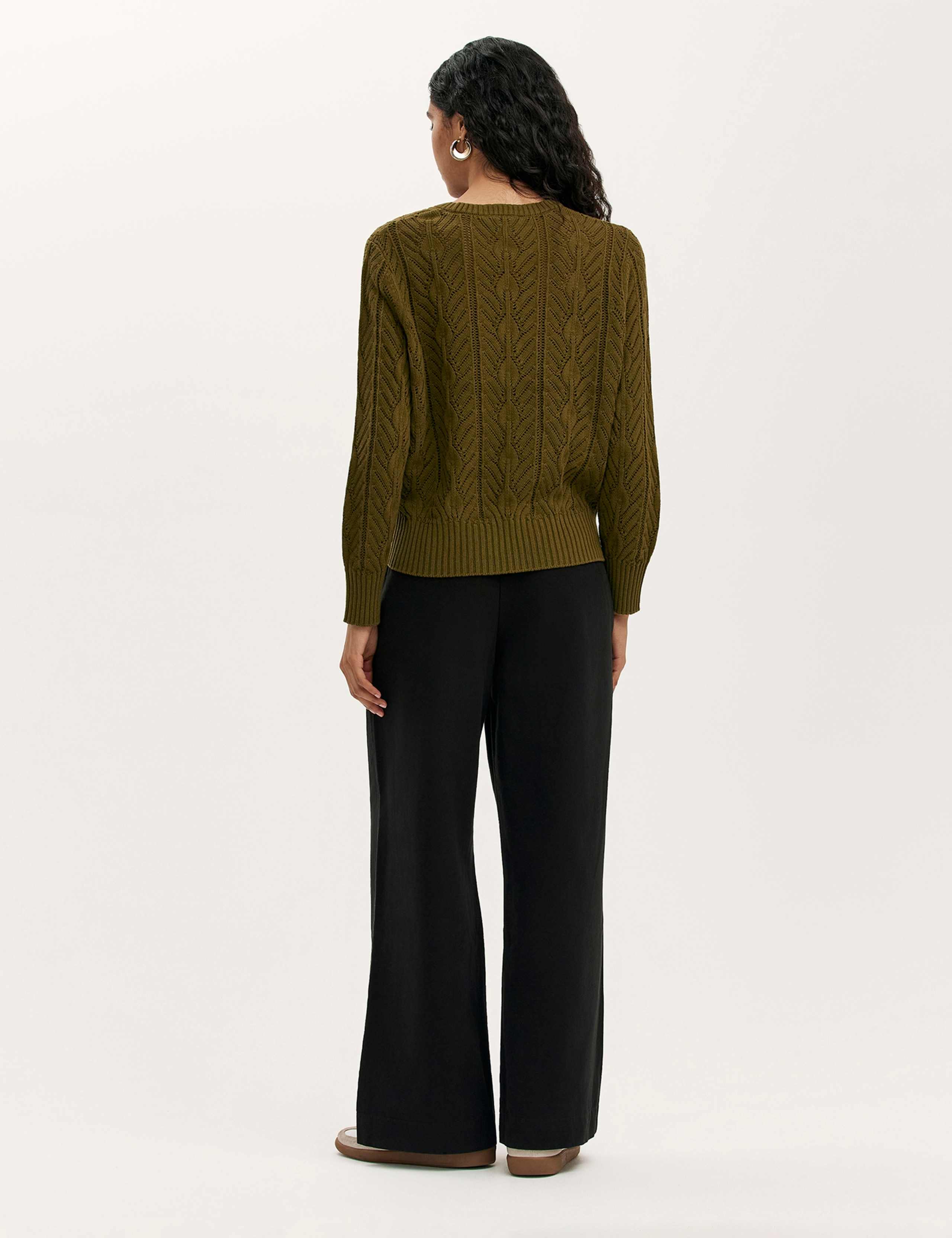Pure Cotton Round Neck Jumper 4 of 5