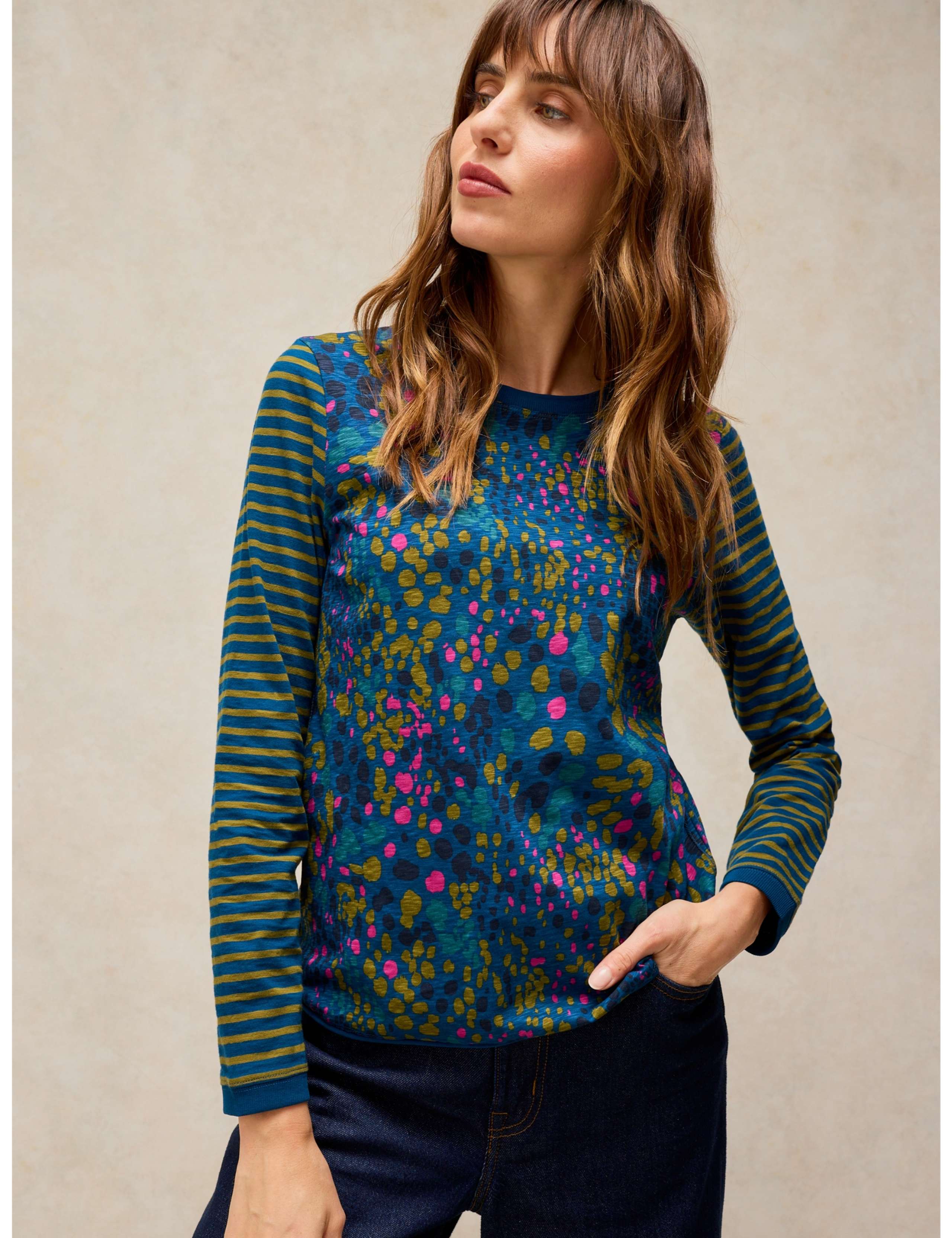 Clara Pure Cotton Printed T-Shirt 1 of 6