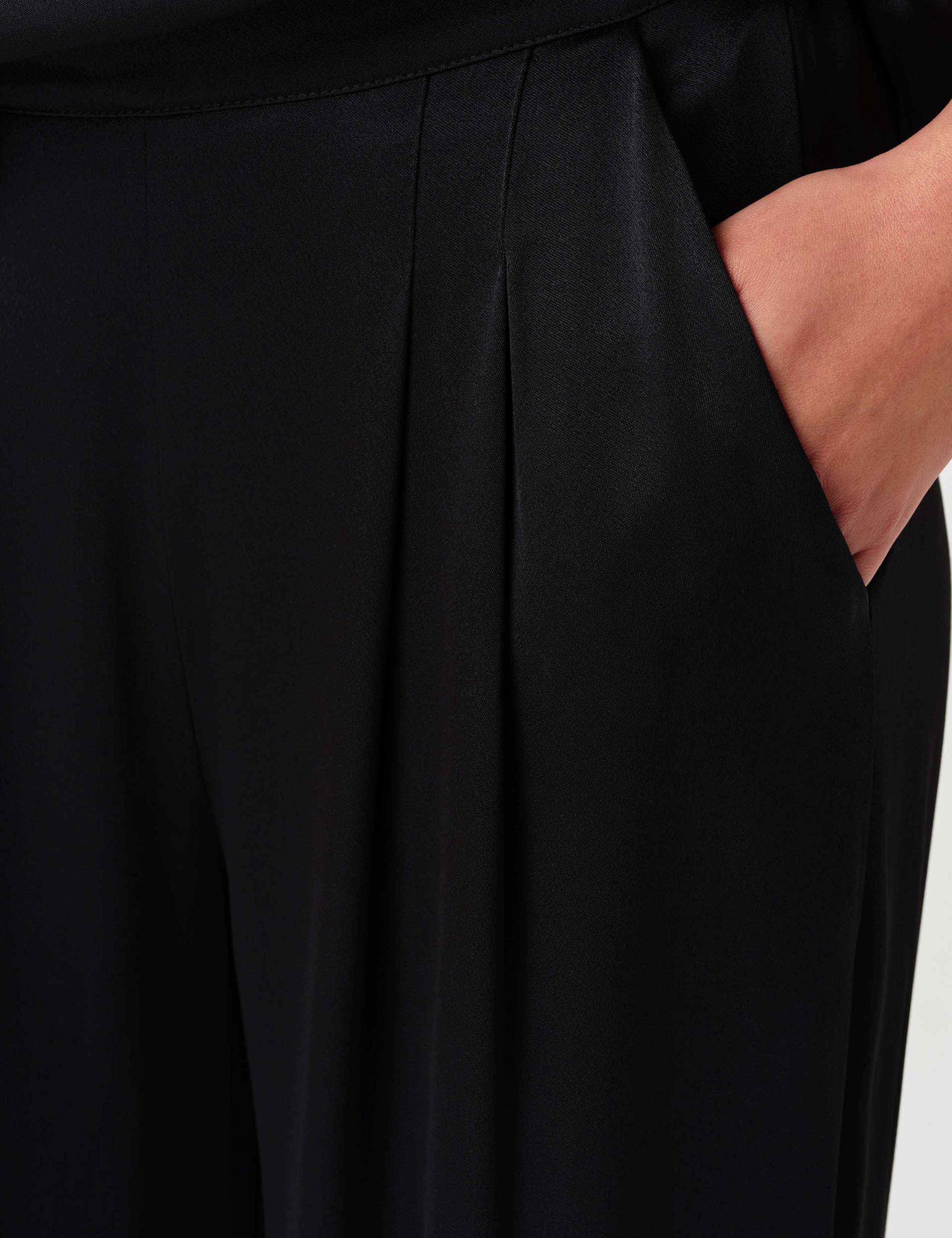 Satin Pleated Wide Leg Trousers 8 of 8