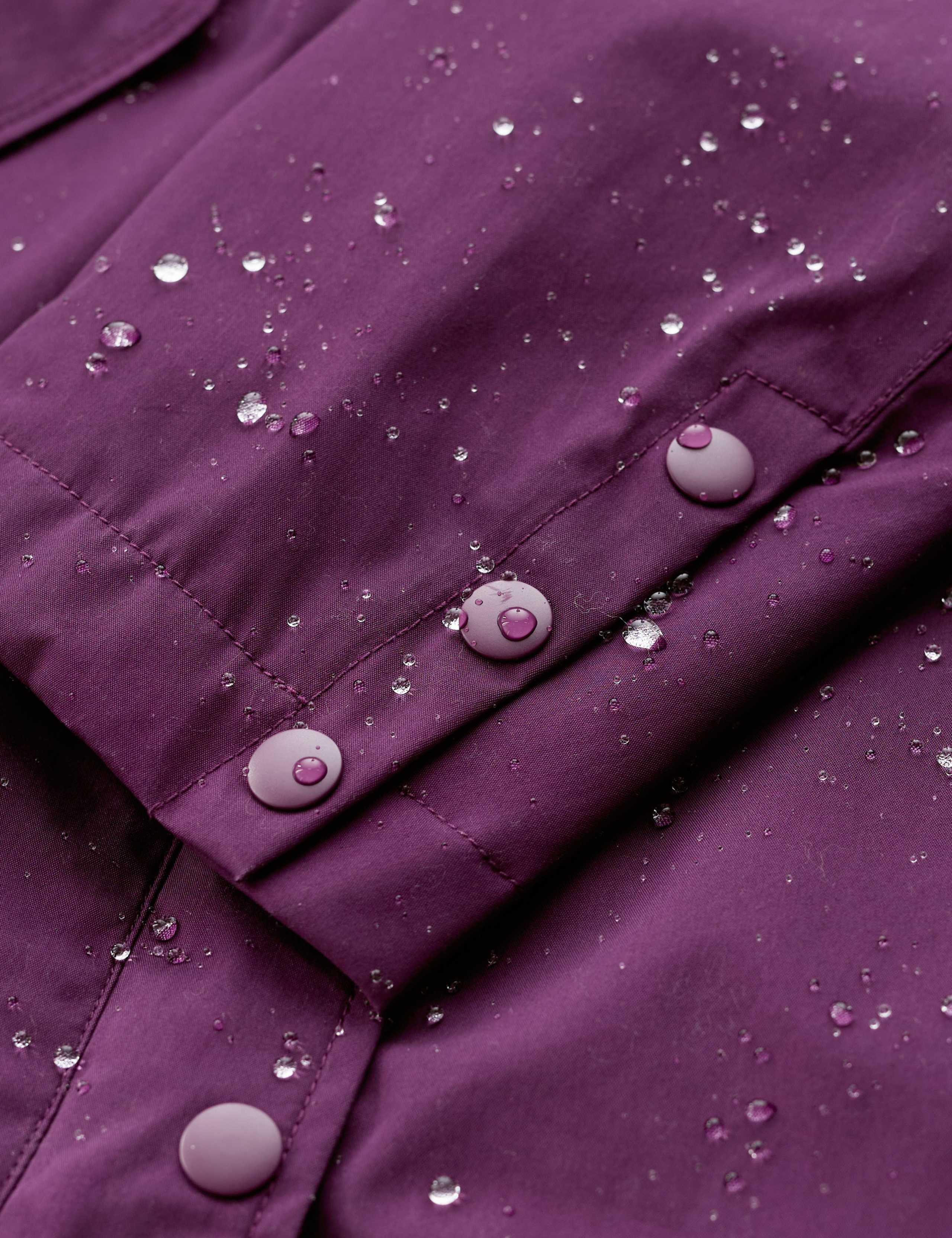 Cotton Rich Waterproof Hooded Parka Raincoat 4 of 5