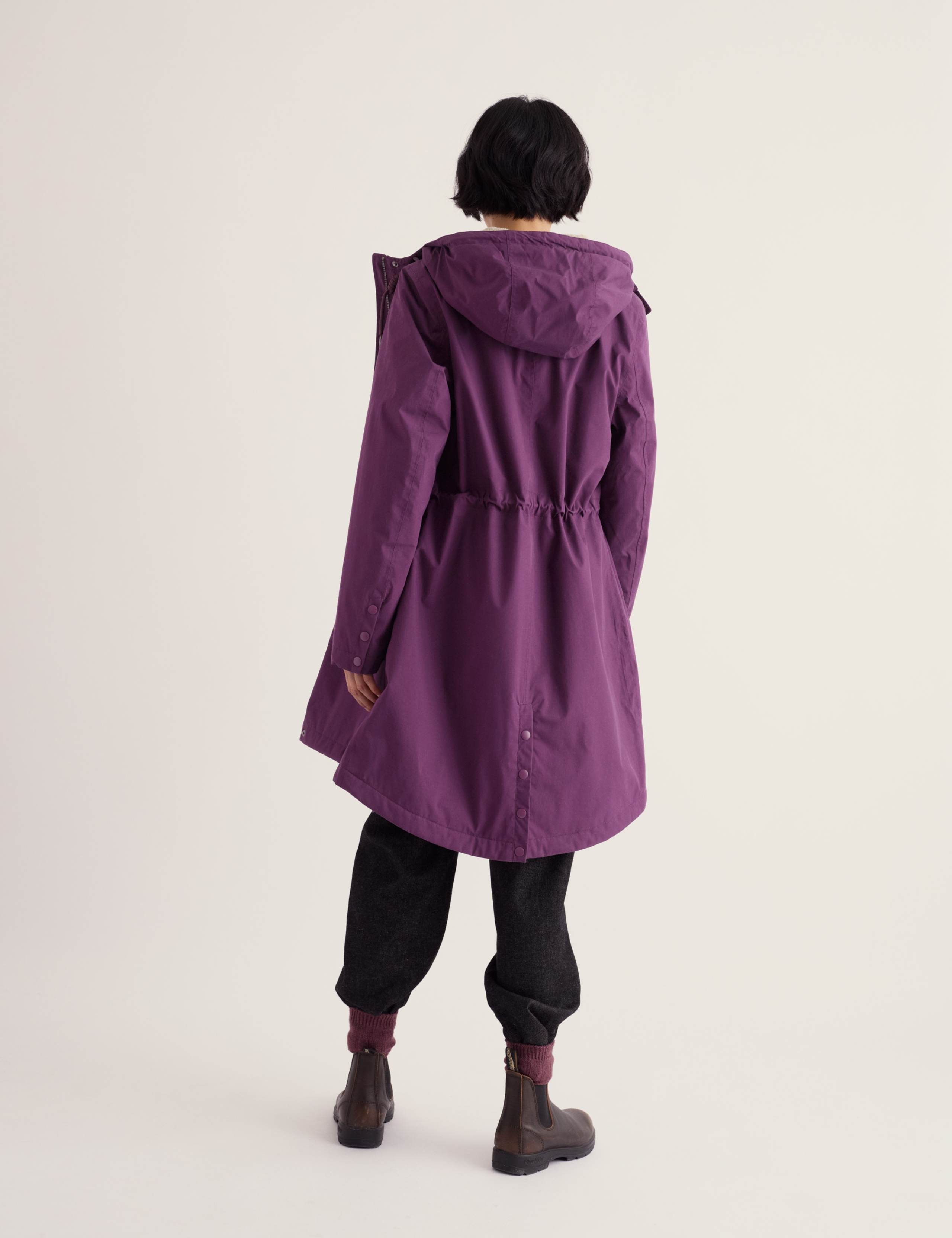 Cotton Rich Waterproof Hooded Parka Raincoat 5 of 5