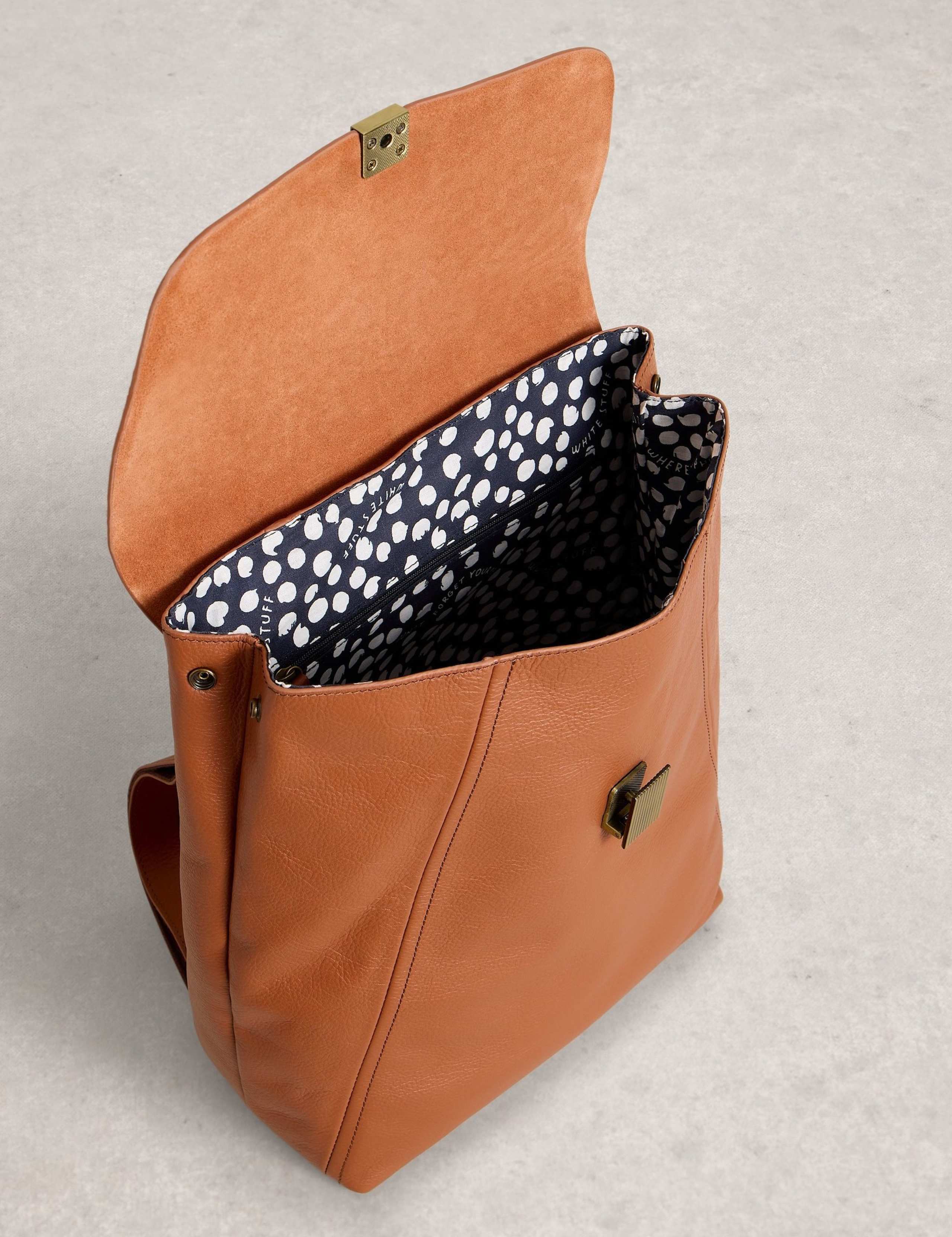 Leather Animal Print Backpack 2 of 4