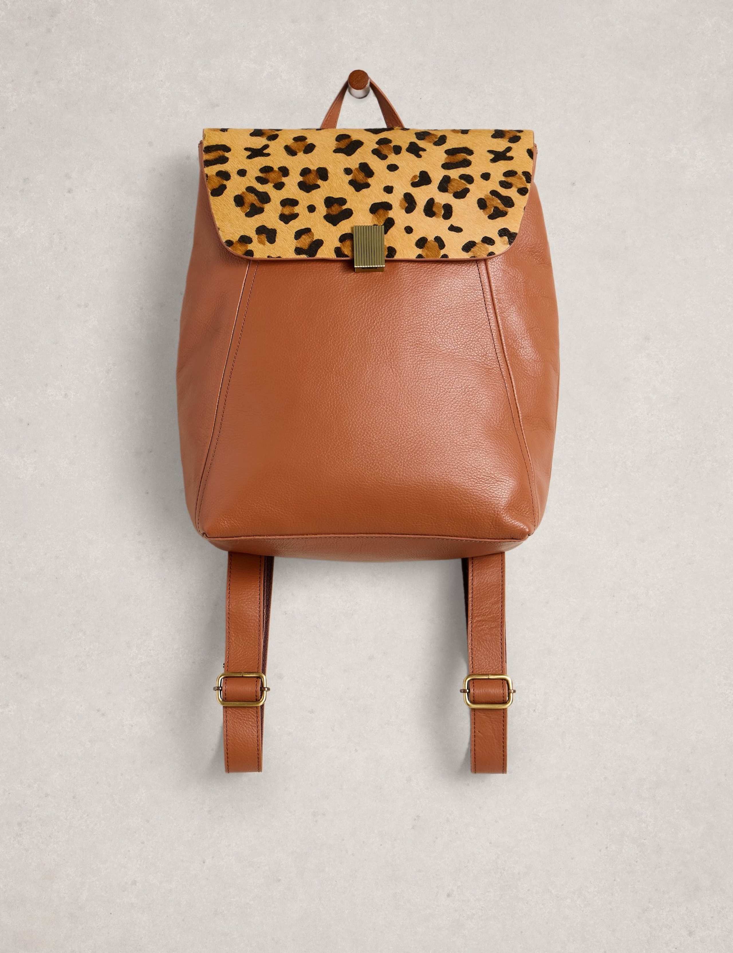 Leather Animal Print Backpack 4 of 4